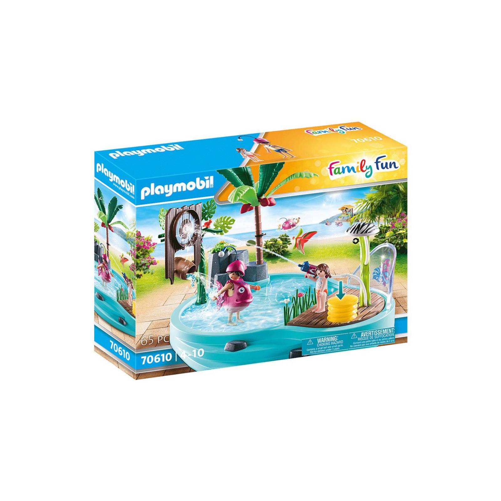 Playmobil Family fun: Piscina Divertida Con Rociador De Agua 70610 