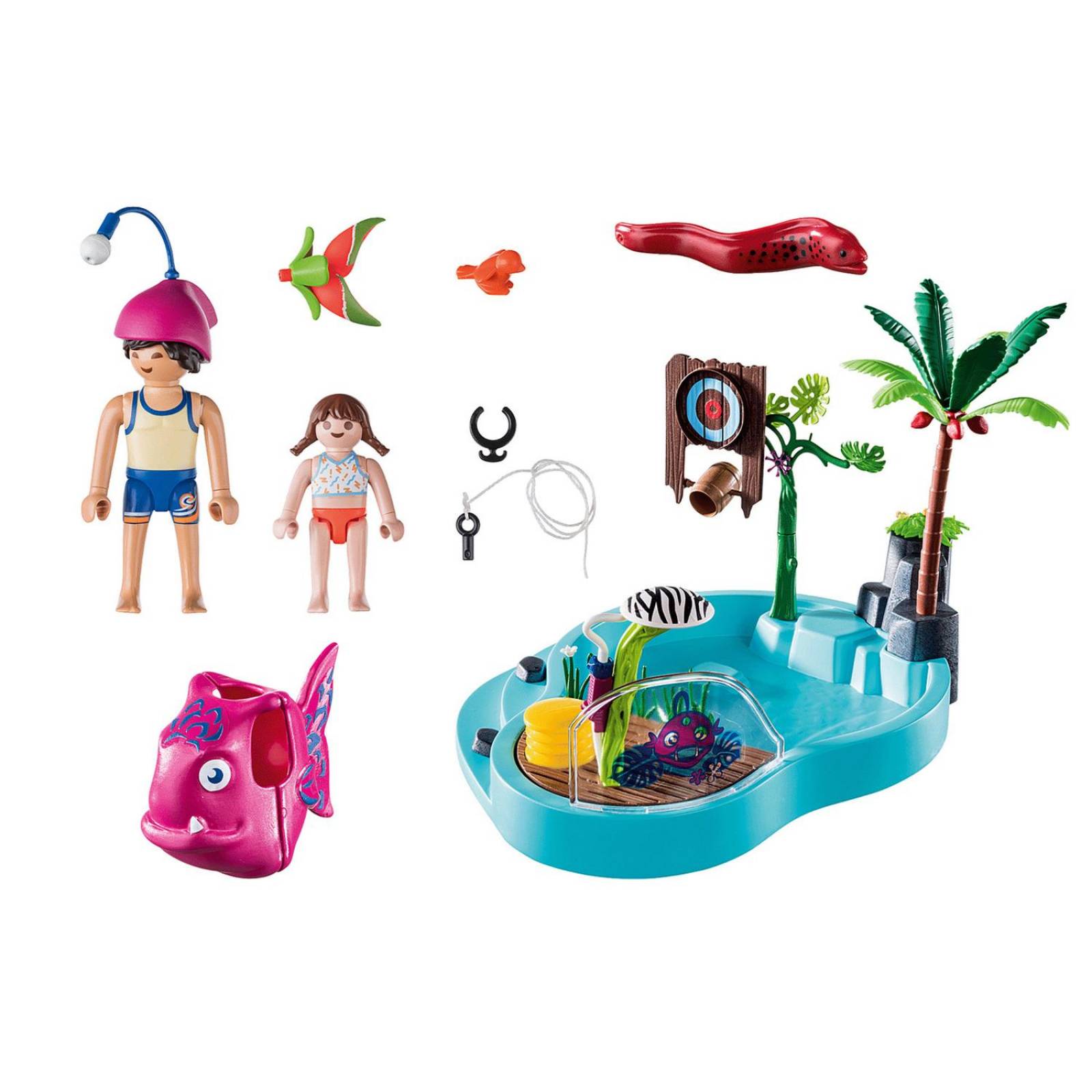 Playmobil Family fun: Piscina Divertida Con Rociador De Agua 70610 