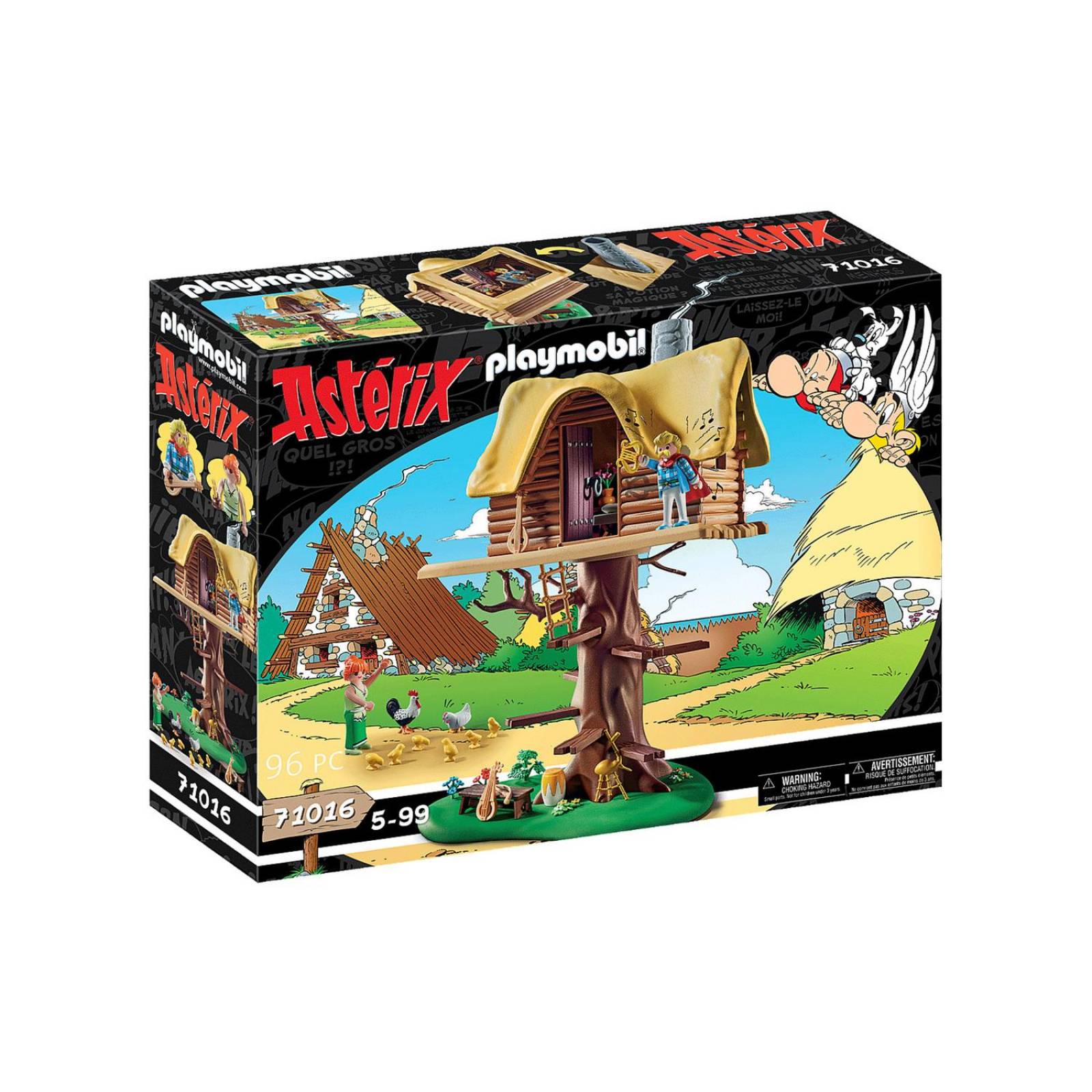 Playmobil Asterix: Asuranceturix Con Casa Del Arbol 71016 