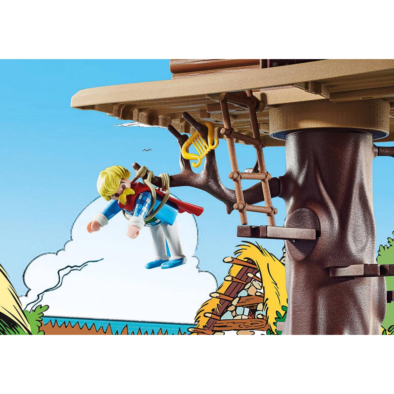 Playmobil Asterix: Asuranceturix Con Casa Del Arbol 71016 