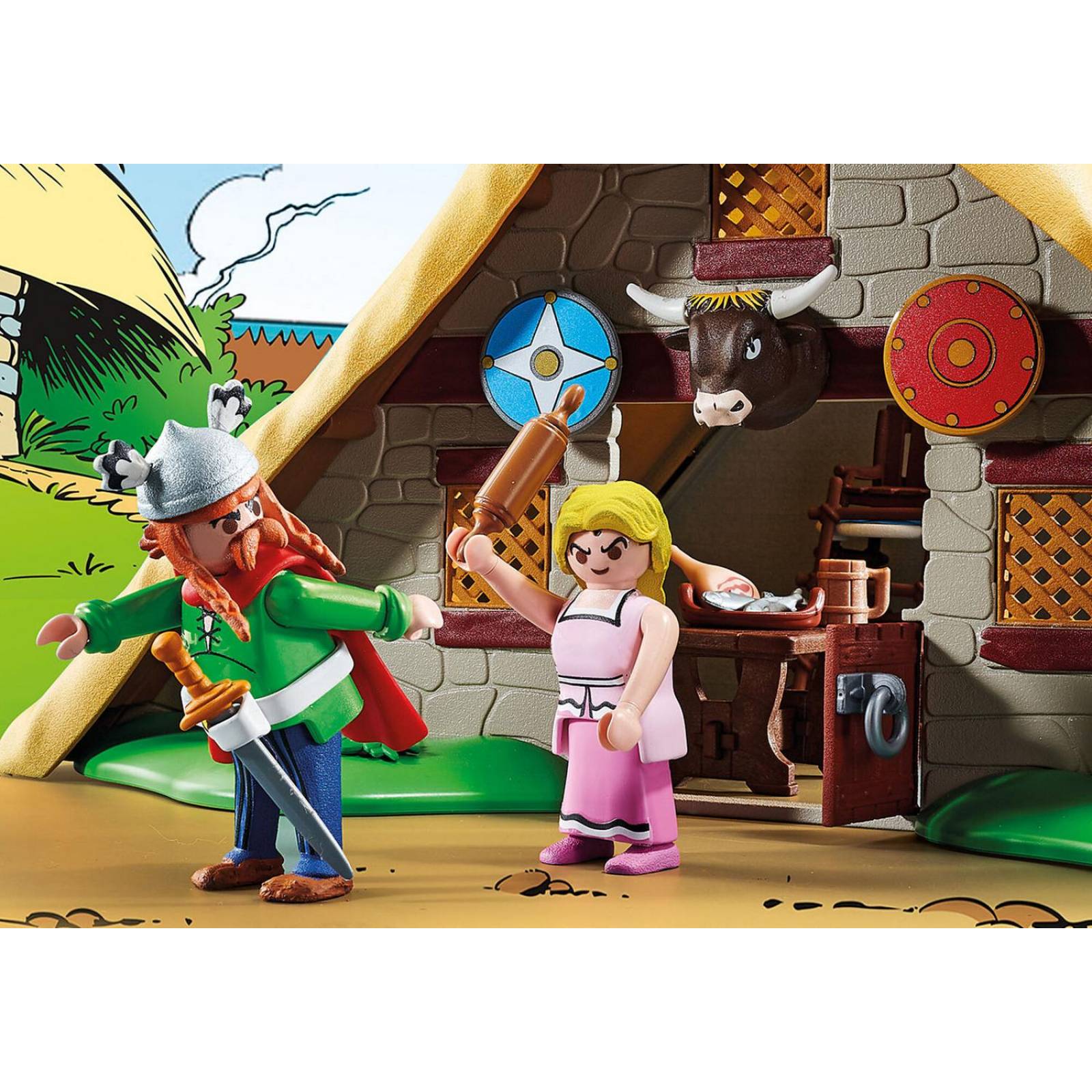 Playmobil Asterix: Cabaña De Abraracurcix 70932 