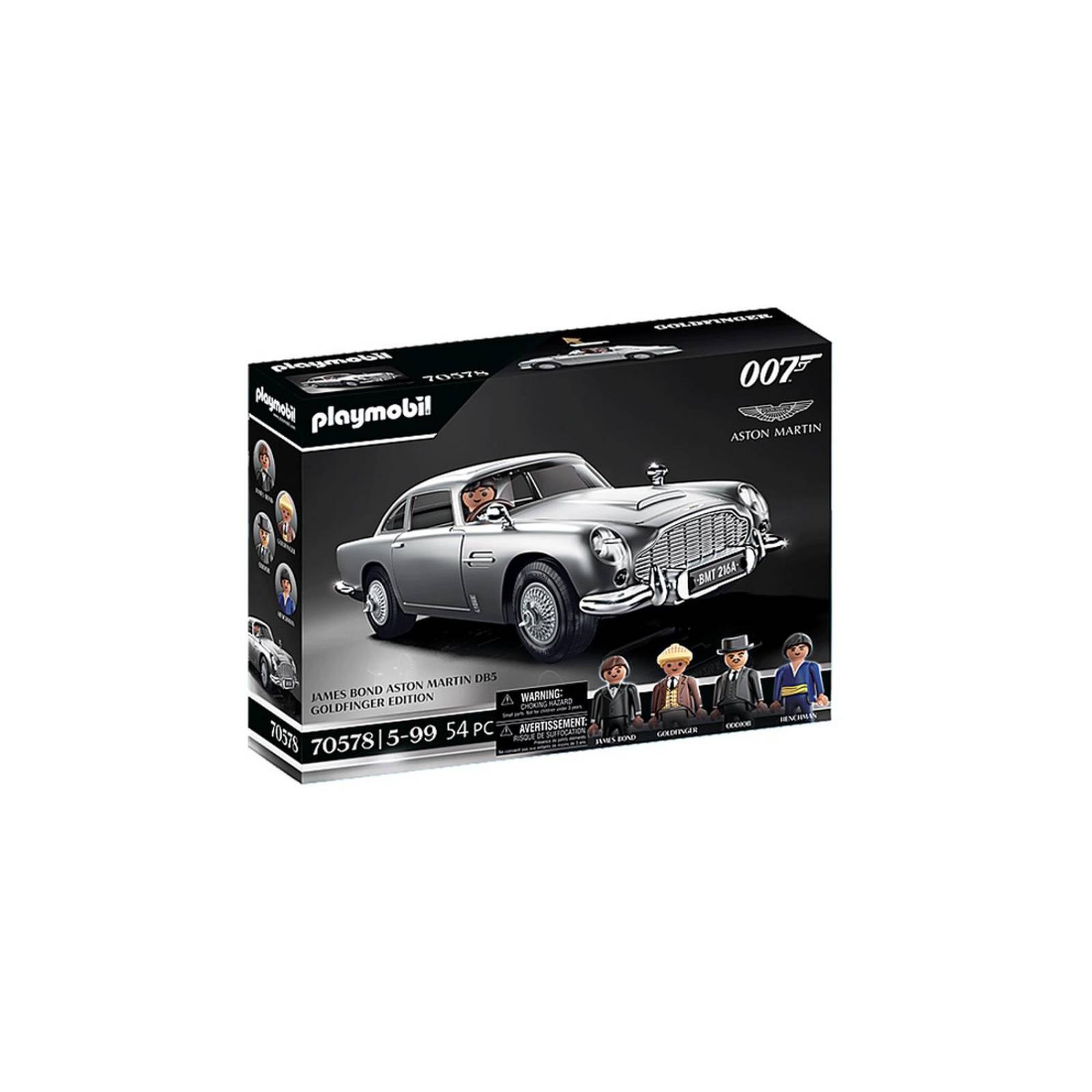 Playmobil Aston Martin DB5 James Bond Goldfinger Edición Plata 70578