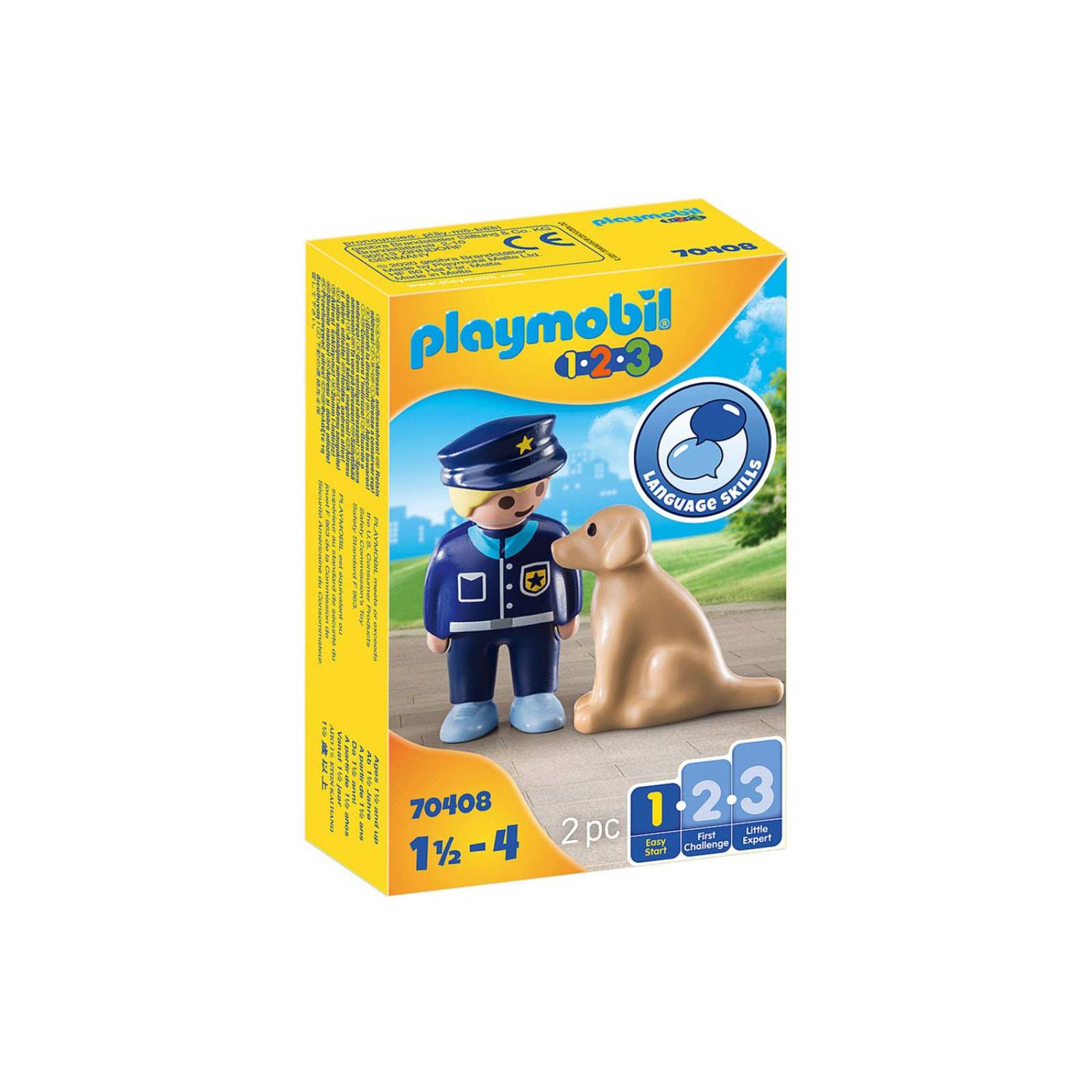 Playmobil 123: Policía Con Perro 70408