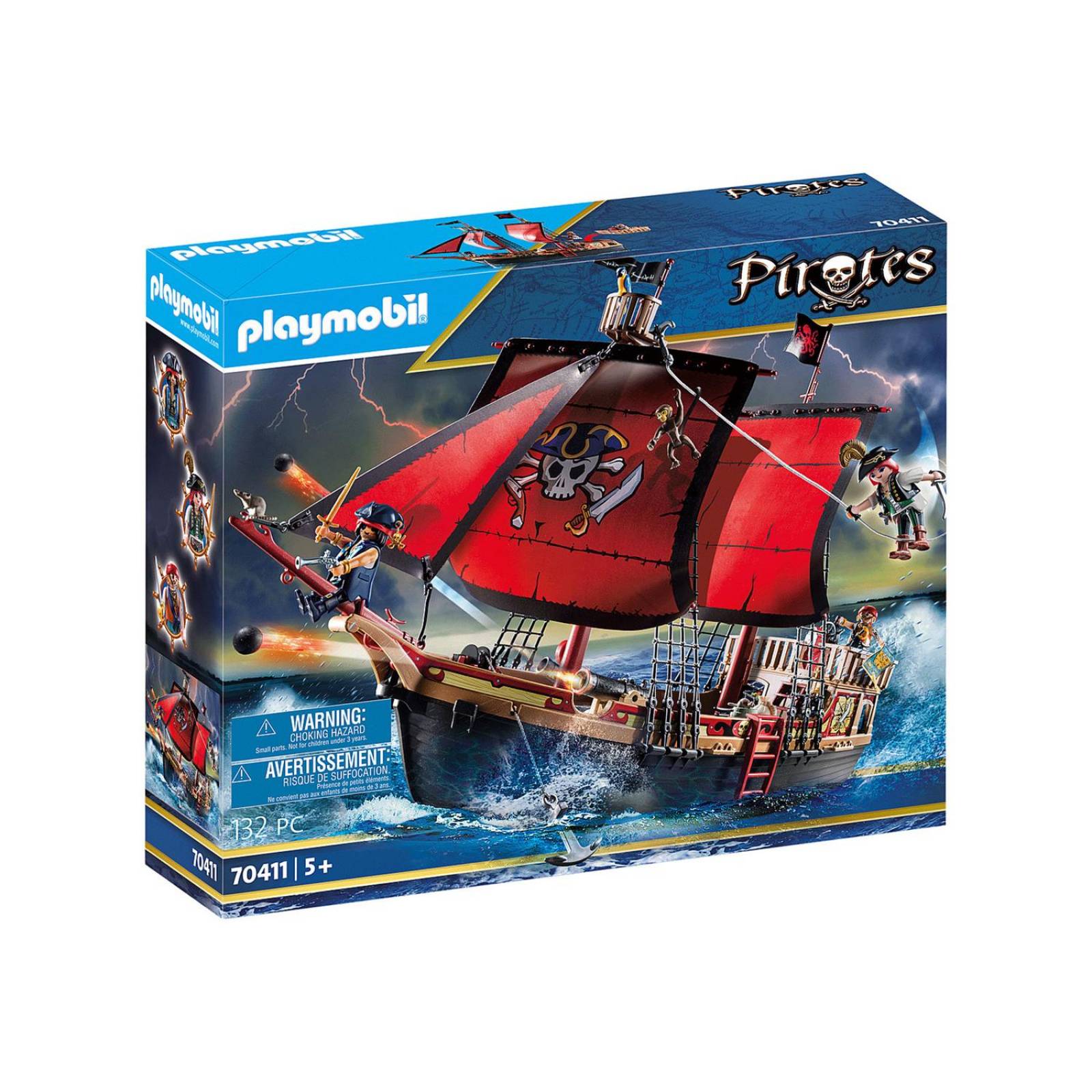 Playmobil Pirates: Barco Pirata Calavera 70411