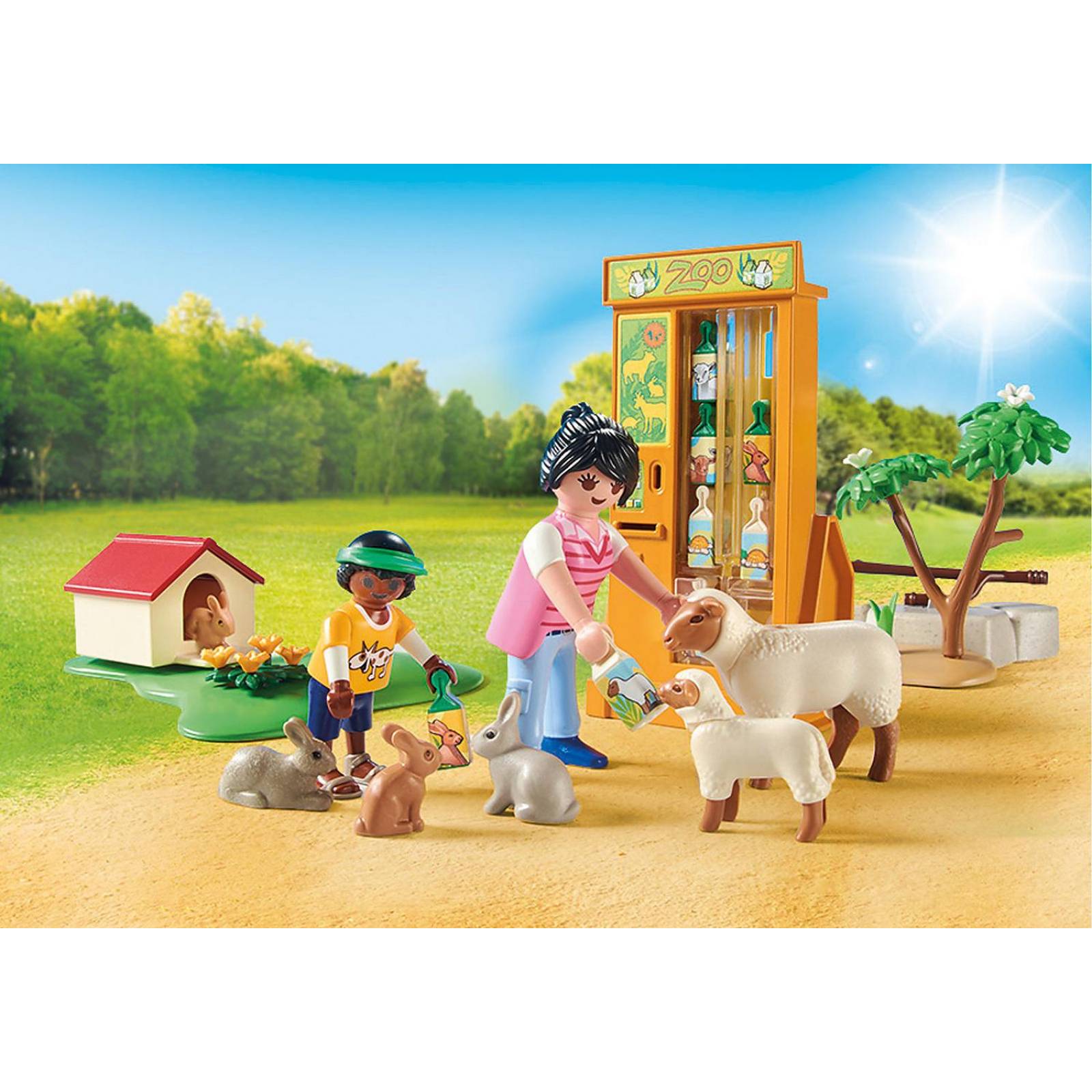 Playmobil Family Fun: Zoologico - Animales Acariciables 71191 
