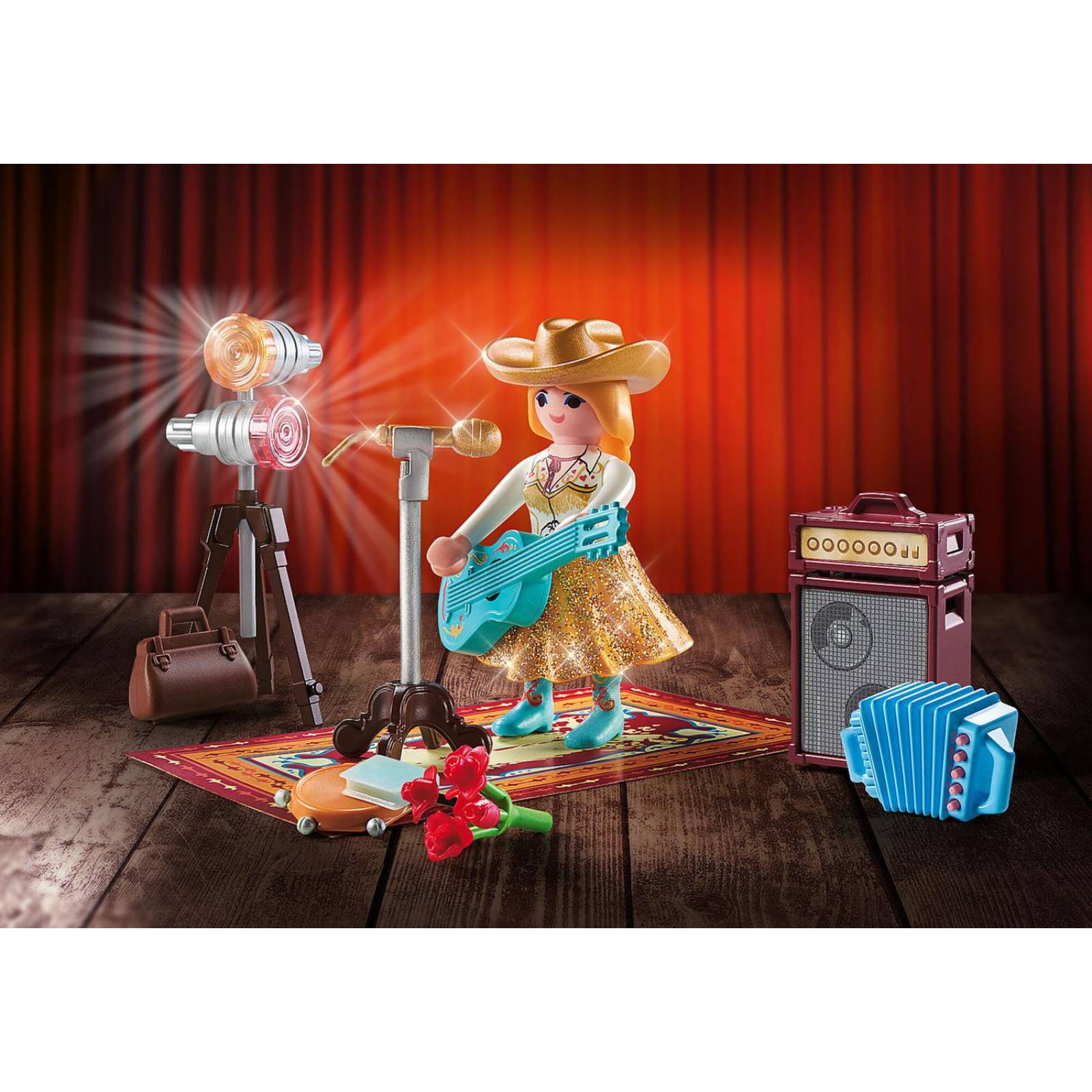 Playmobil Family fun: Cantante de Musica Country 71184 