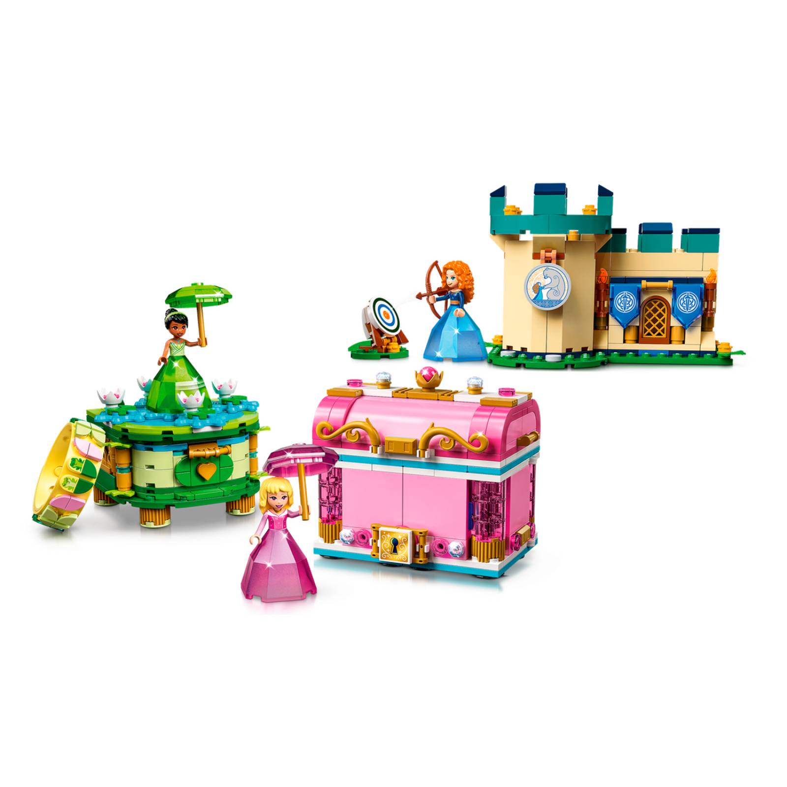 LEGO Disney Princess Creaciones Encantadas de Aurora, Merida y Tiana 43203 
