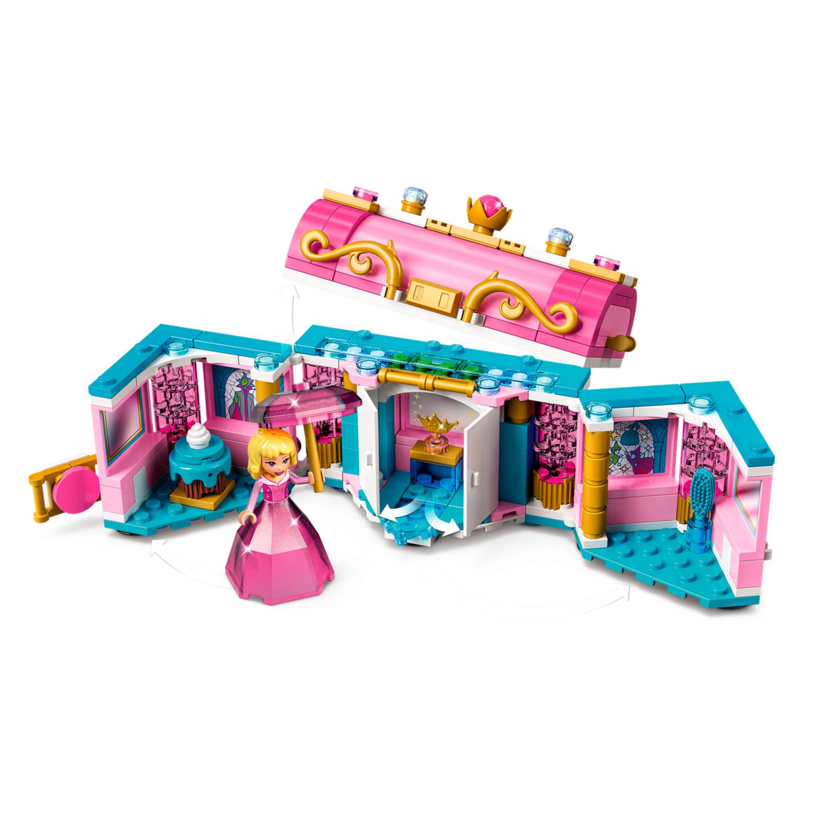 LEGO Disney Princess Creaciones Encantadas de Aurora, Merida y Tiana 43203 