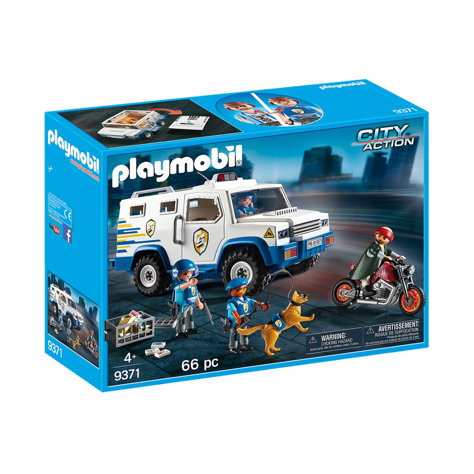 Playmobil City Action: Vehículo Blindado 09371 