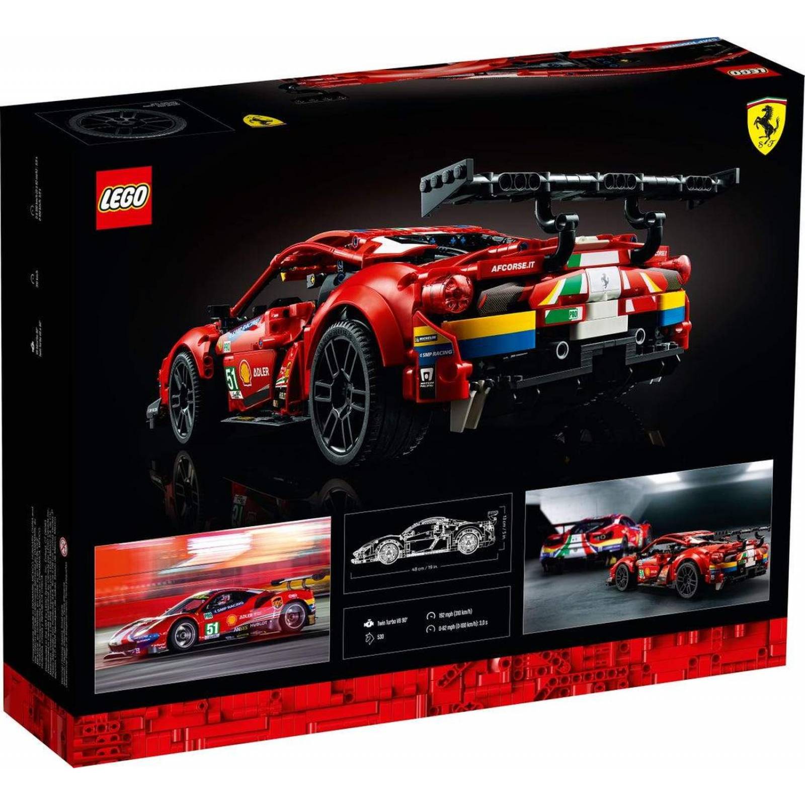 LEGO Technic Ferrari 488 GTE AF Corse 51 42125 