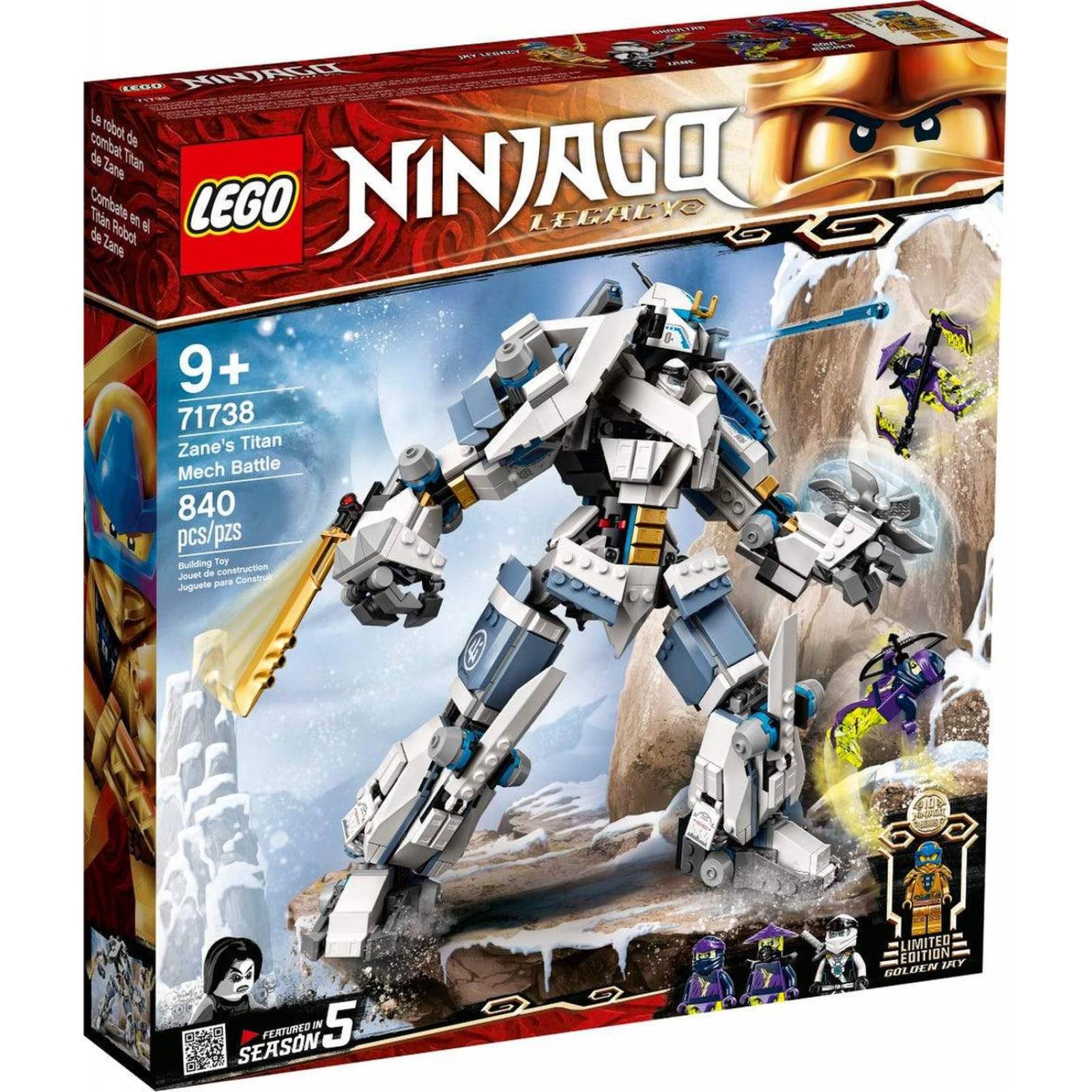 LEGO Ninjago Combate en el Titan Robot de Zane 71738 