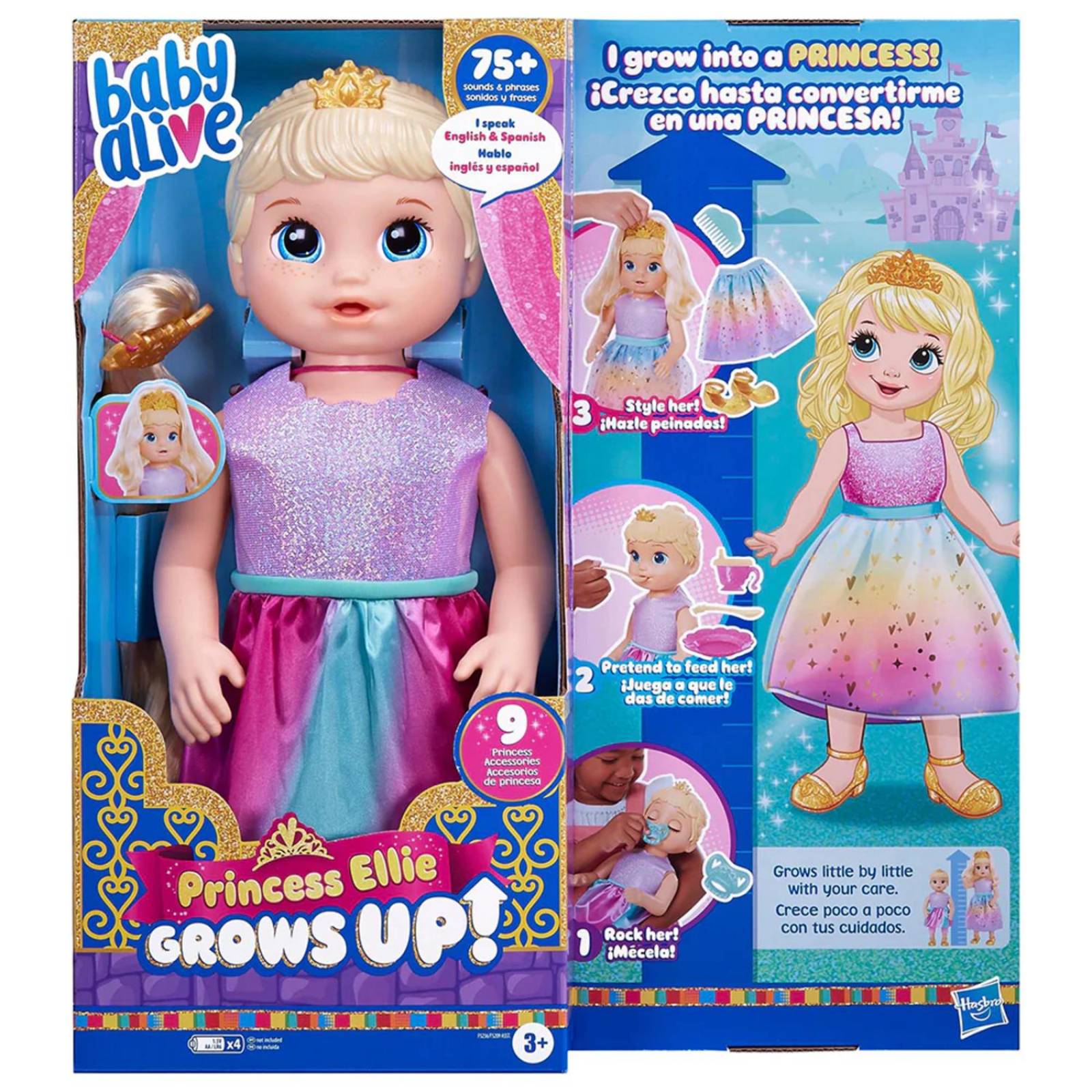 Baby Alive Grows Up: Princess Ellie Crece Poco A Poco Muñeca 