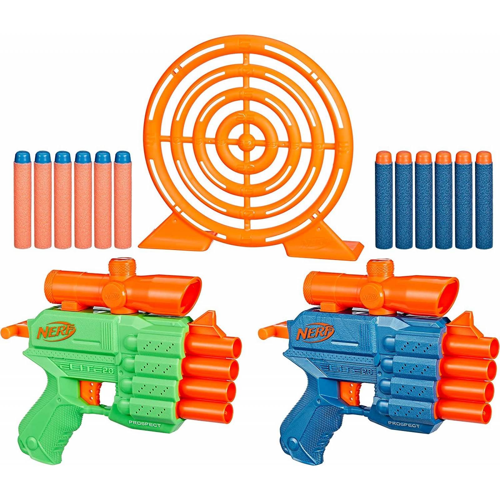 Nerf Elite 2.0: Set Face Off Target Lanzador De Dardos 