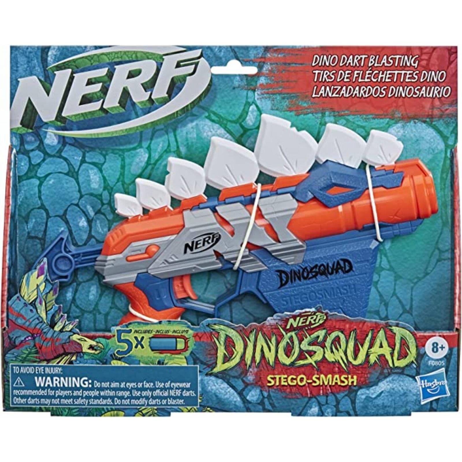 Nerf: Dinosquad - Stego Smash Lanzador De Dardos 