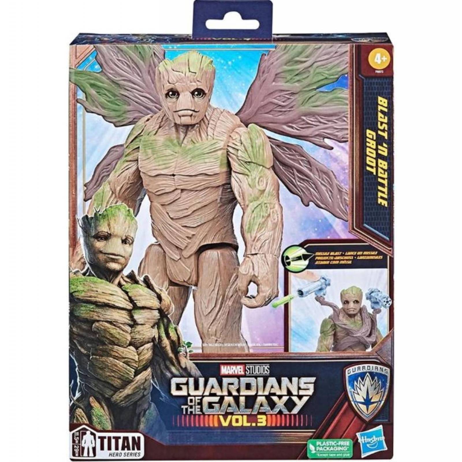 Marvel Titan Hero Series: Guardianes De La Galaxia Vol 3 - Groot Deluxe