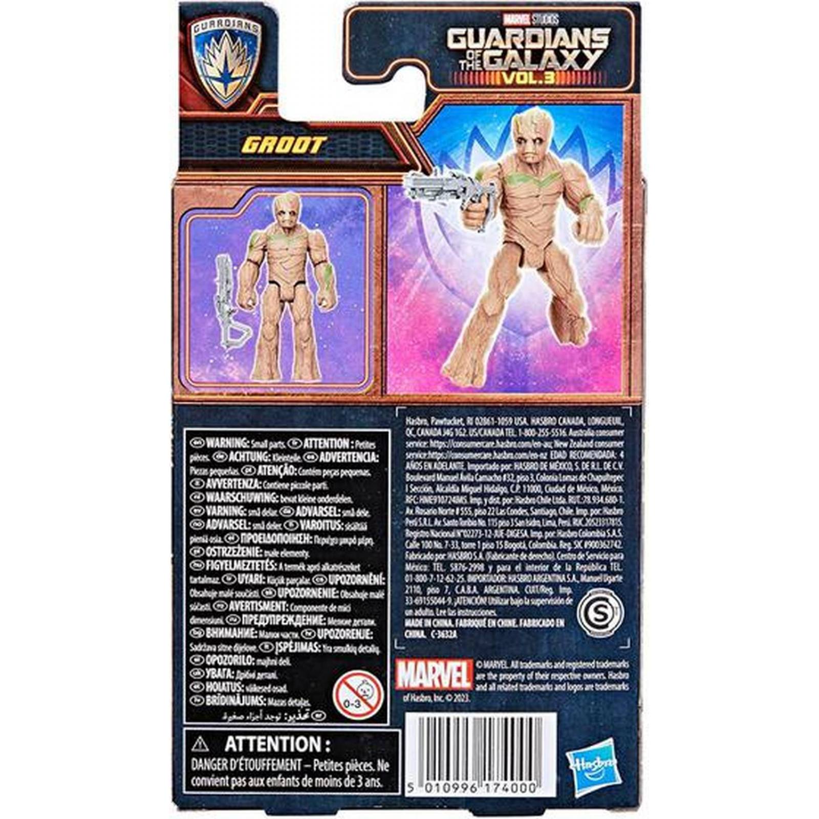 Marvel Epic Hero Series: Guardianes De La Galaxia Vol 3 - Groot 4 Pulgadas 