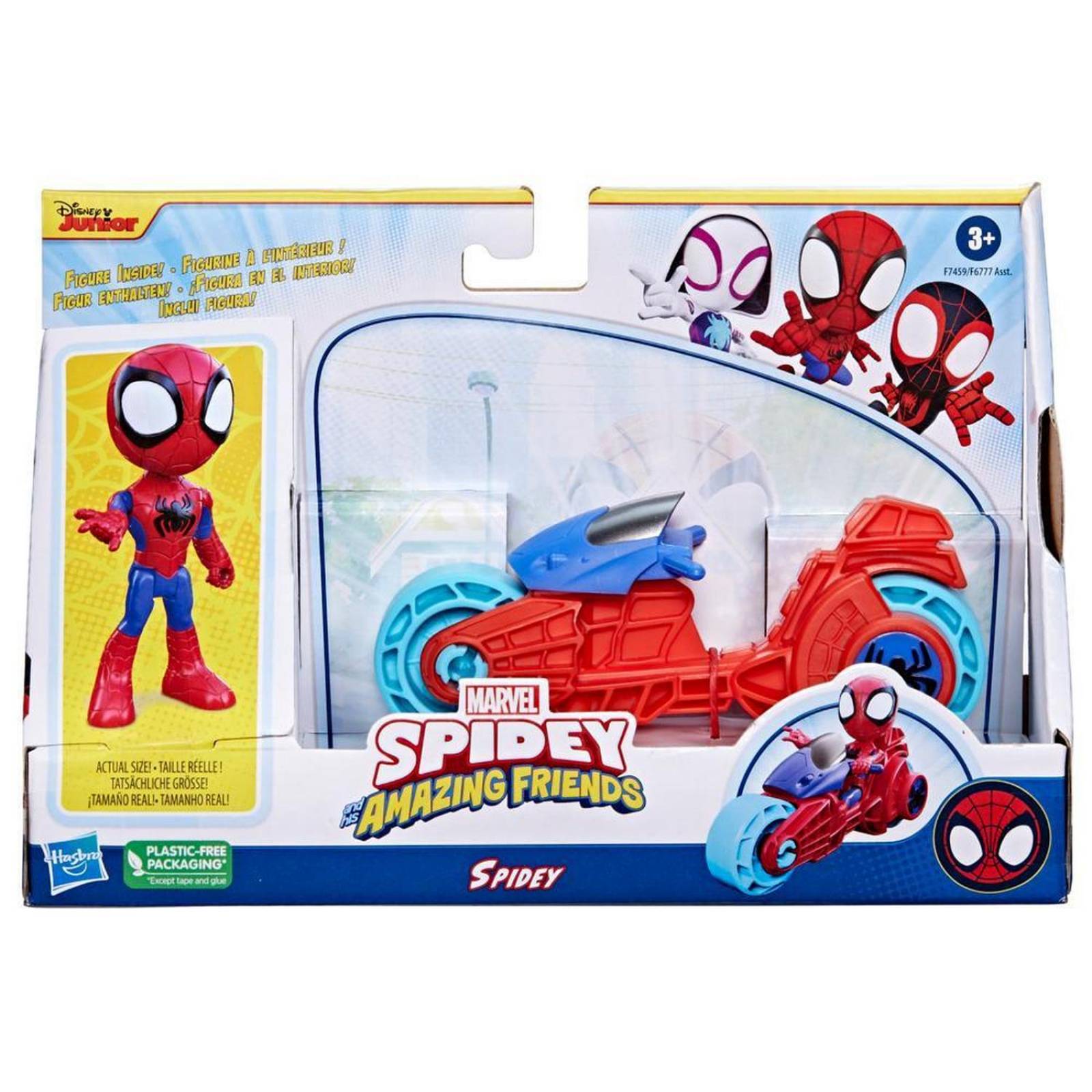 Marvel Spidey And His Amazing Friends: Spidey Con Motocicleta 