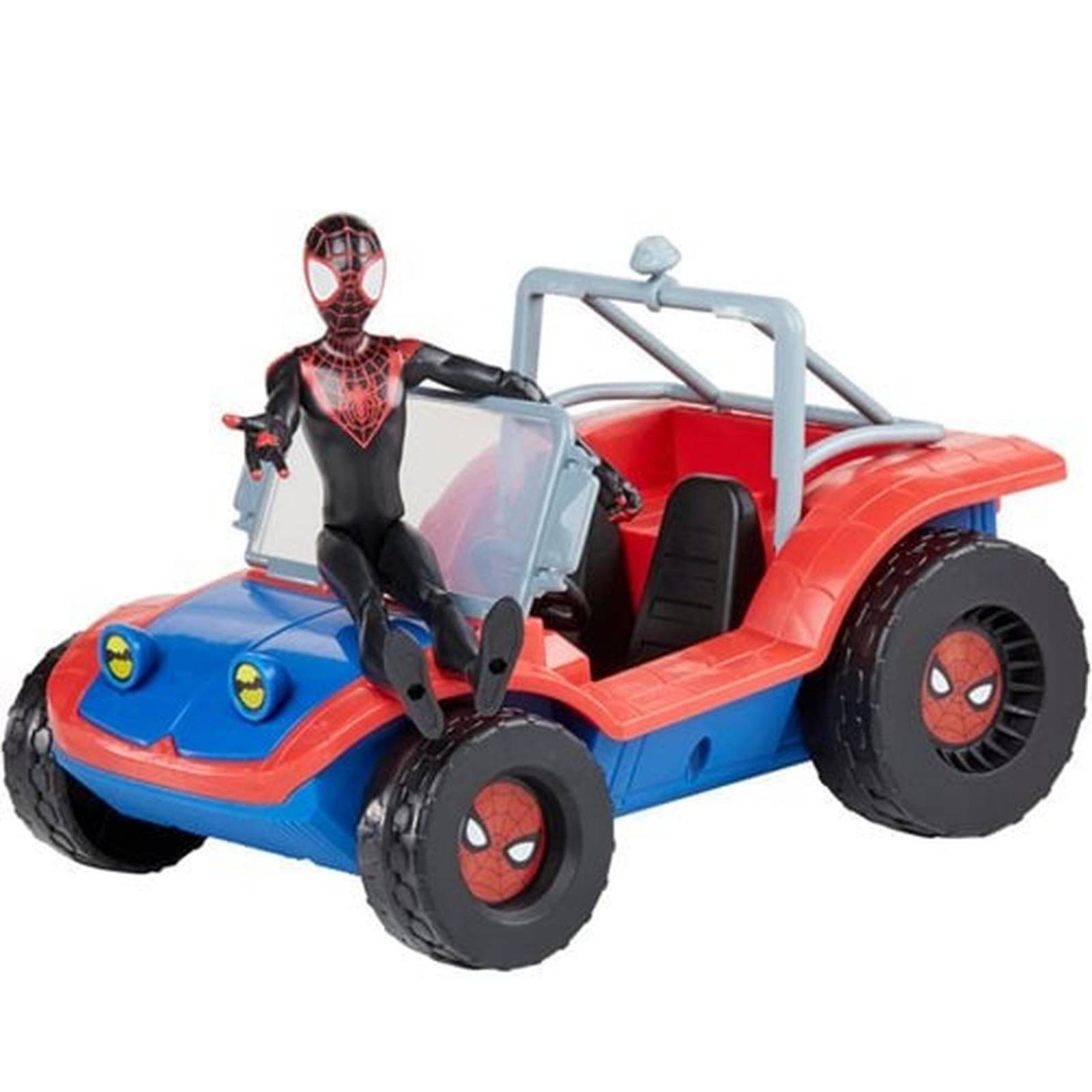 Marvel Spider Man: Spider Mobile Y Miles Morales Figura 6 Pulgadas 