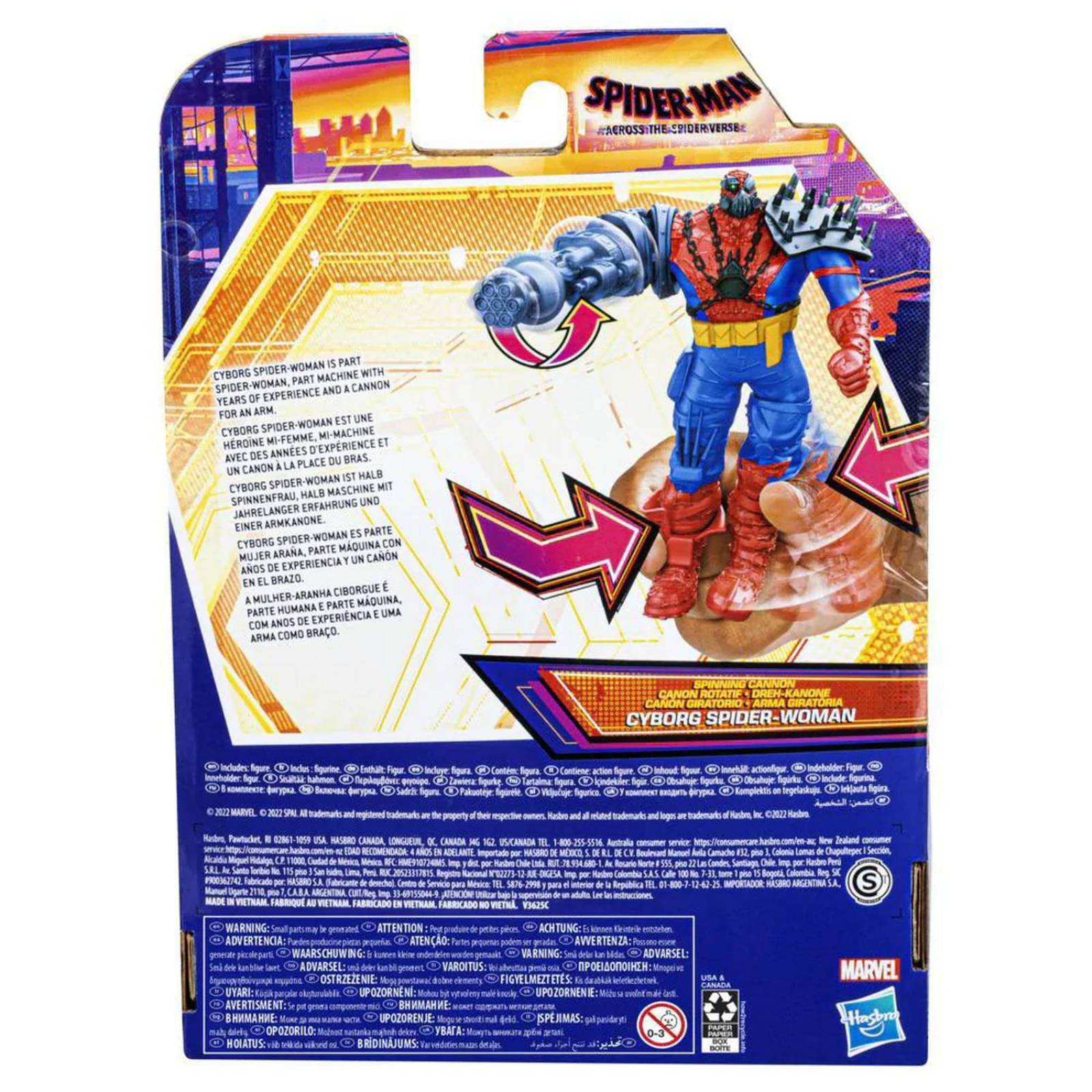 Marvel Spider Man Into The Spiderverse: Cyborg Spider Woman Deluxe 6 Pulgadas 