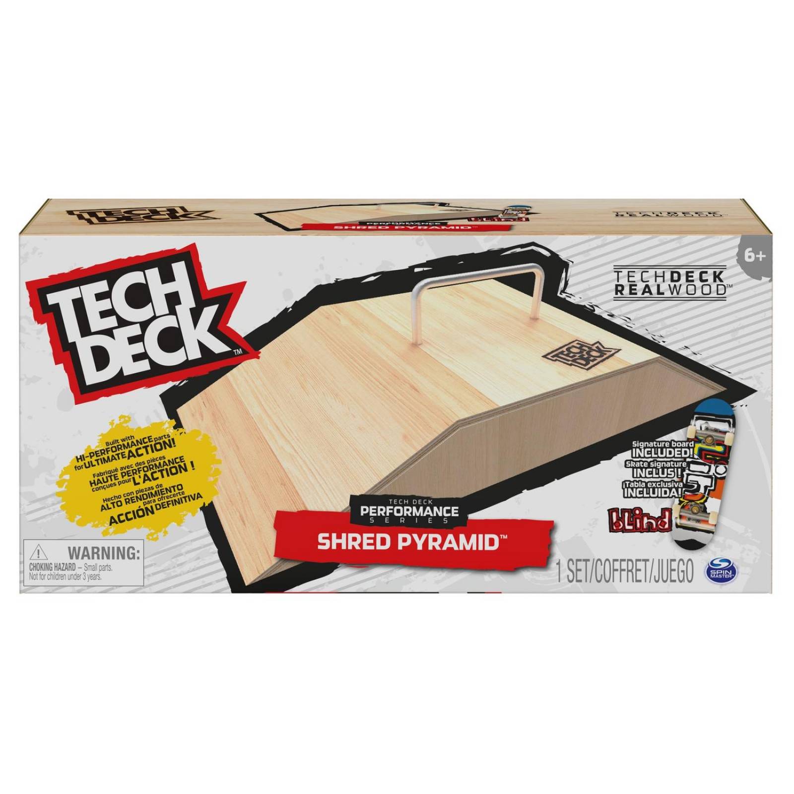Tech Deck: Set Shered Pyremid - Patineta Blind Y Rampa 
