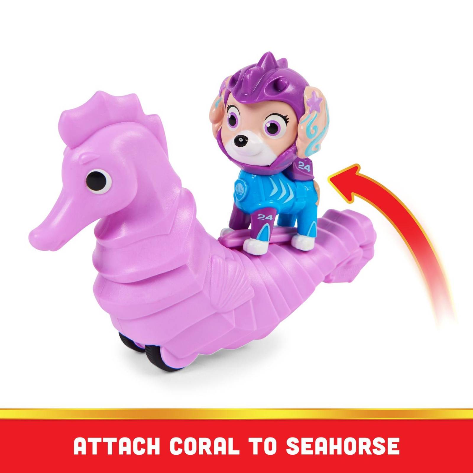 Paw Patrol: Aqua Pups - Coral Y Caballo De Mar