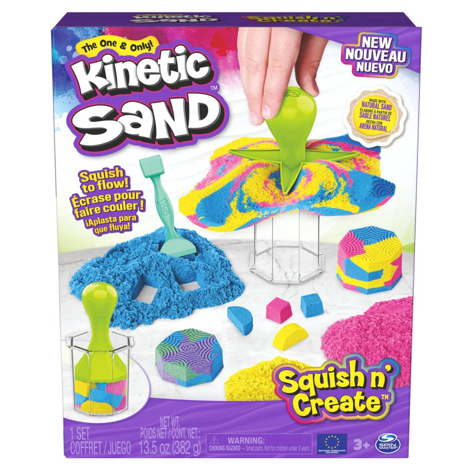 Kinetic Sand: Set Aplasta Y Crea 