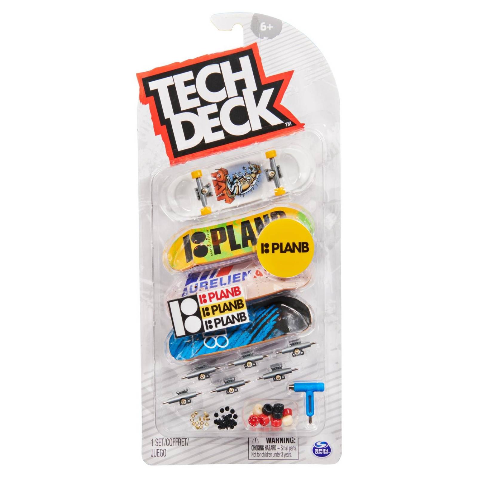 Tech Deck: Skateboards Almost, Plan B, Revive, Primitive - 4 Pack Sorpresa 