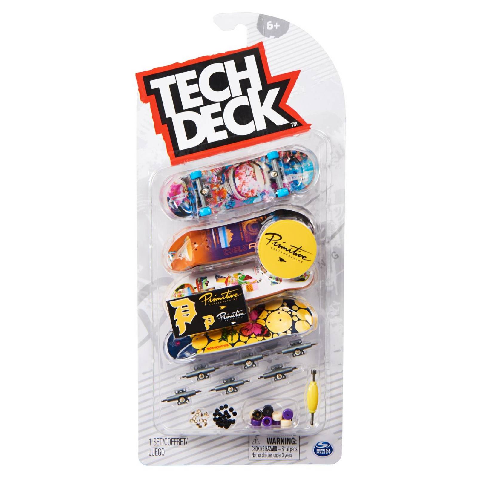 Tech Deck: Skateboards Almost, Plan B, Revive, Primitive - 4 Pack Sorpresa 