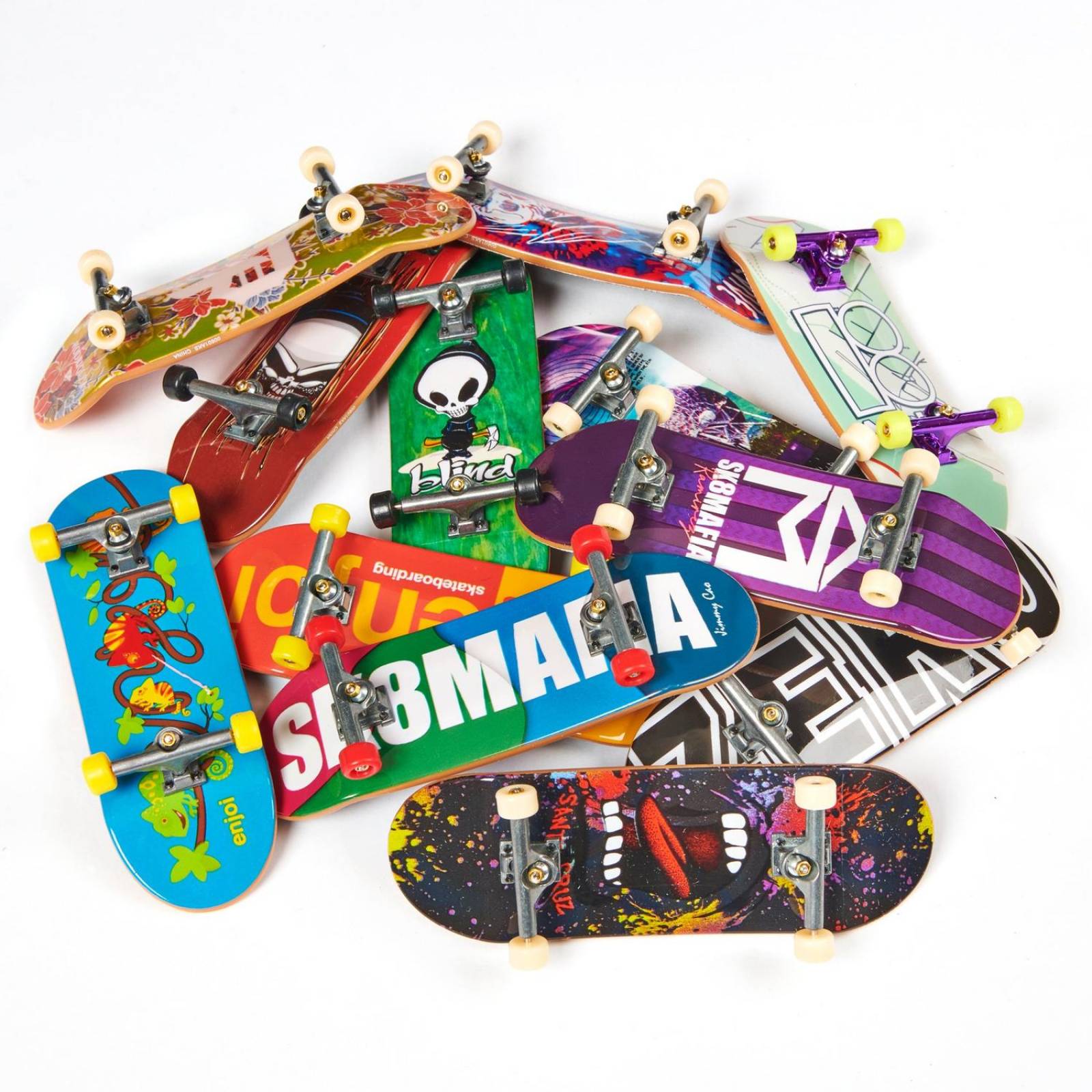 Tech Deck: Skateboards Almost, Plan B, Revive, Primitive - 4 Pack Sorpresa 