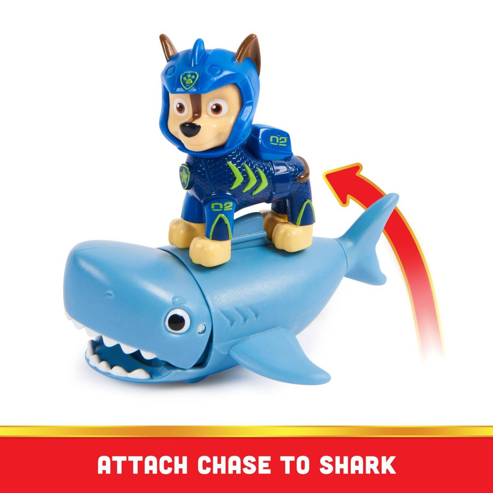 Paw Patrol: Aqua Pups - Chase Y Tiburon 