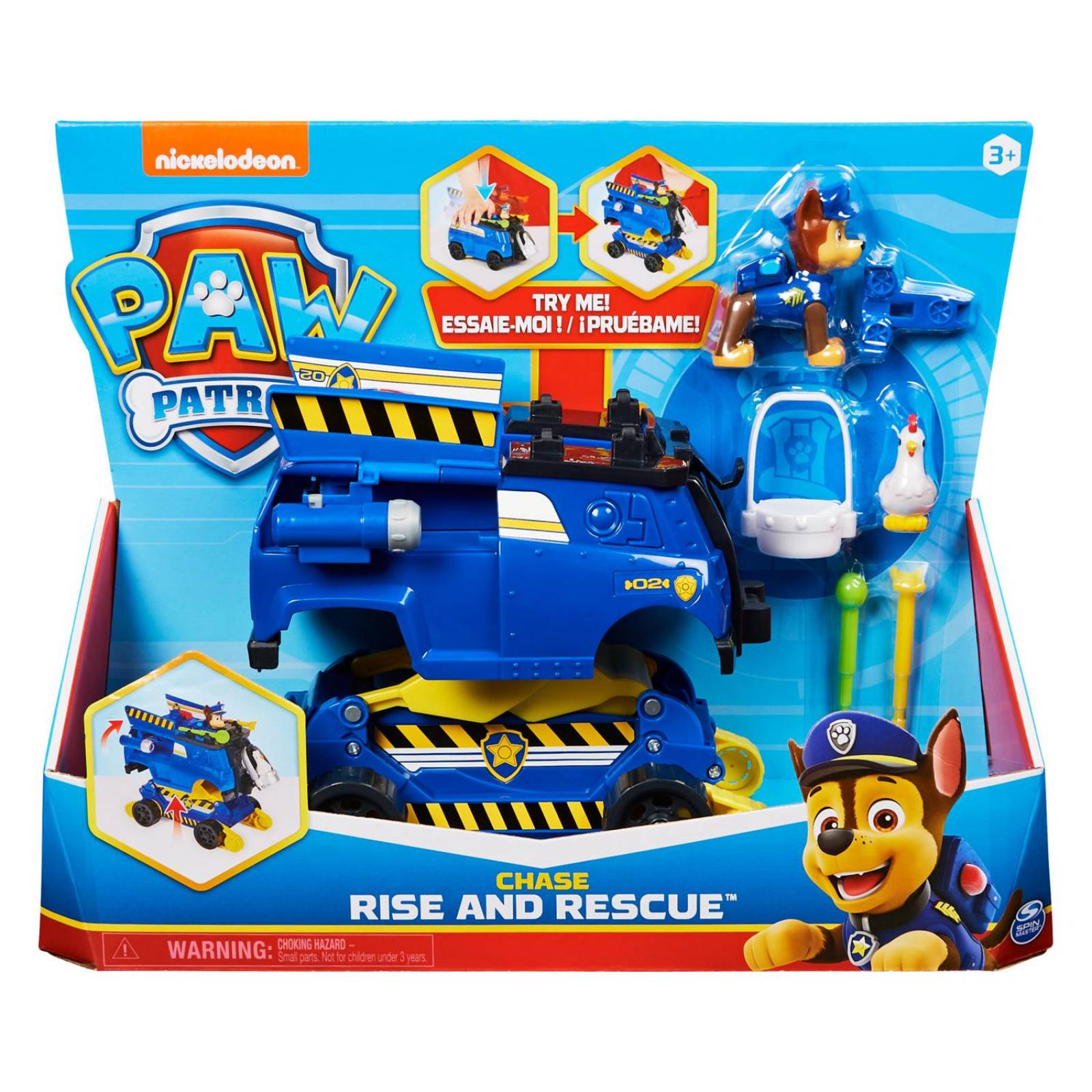 Paw Patrol: Vehiculo Carga Y Rescata - Chase 