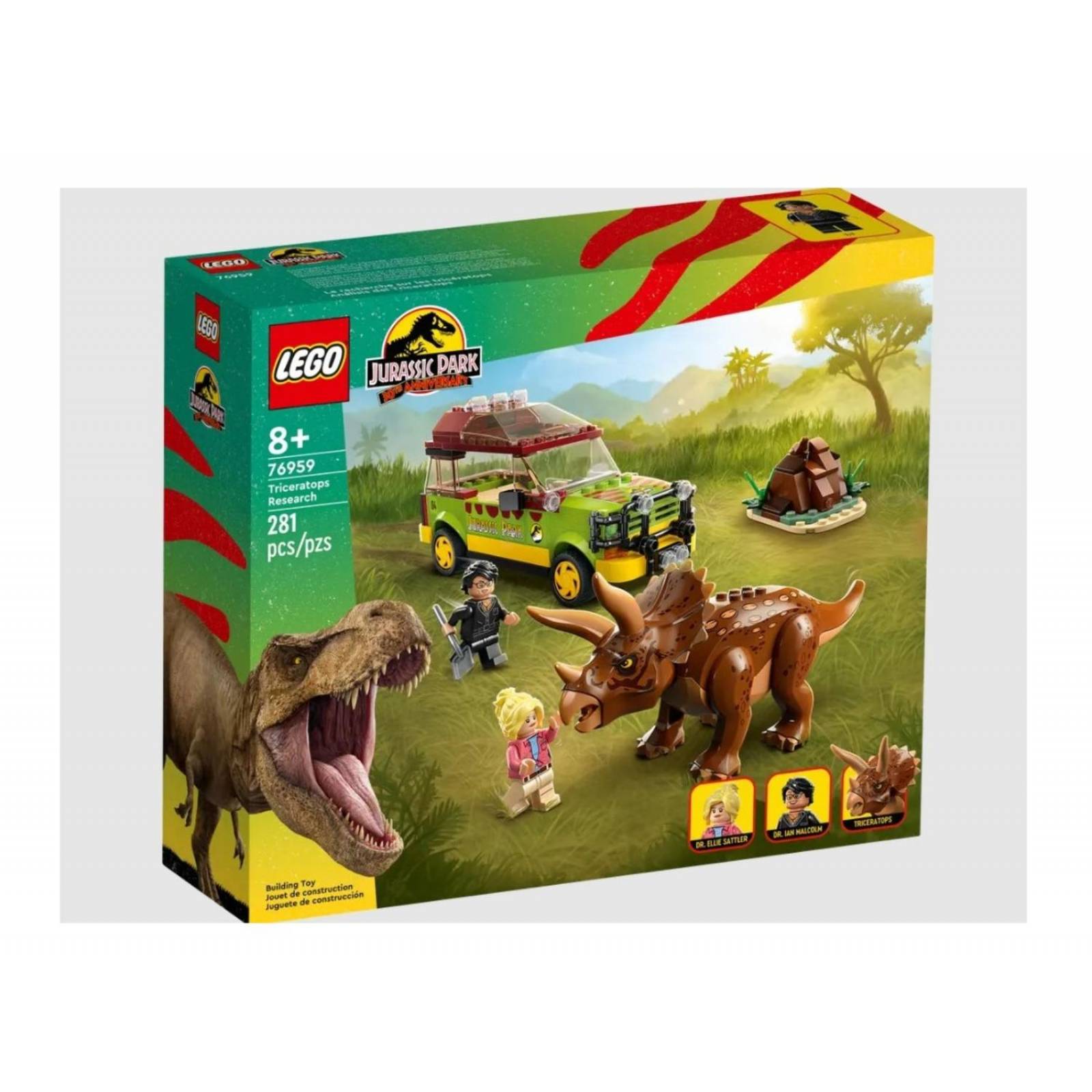 LEGO Jurassic World Analisis Del Triceratops 