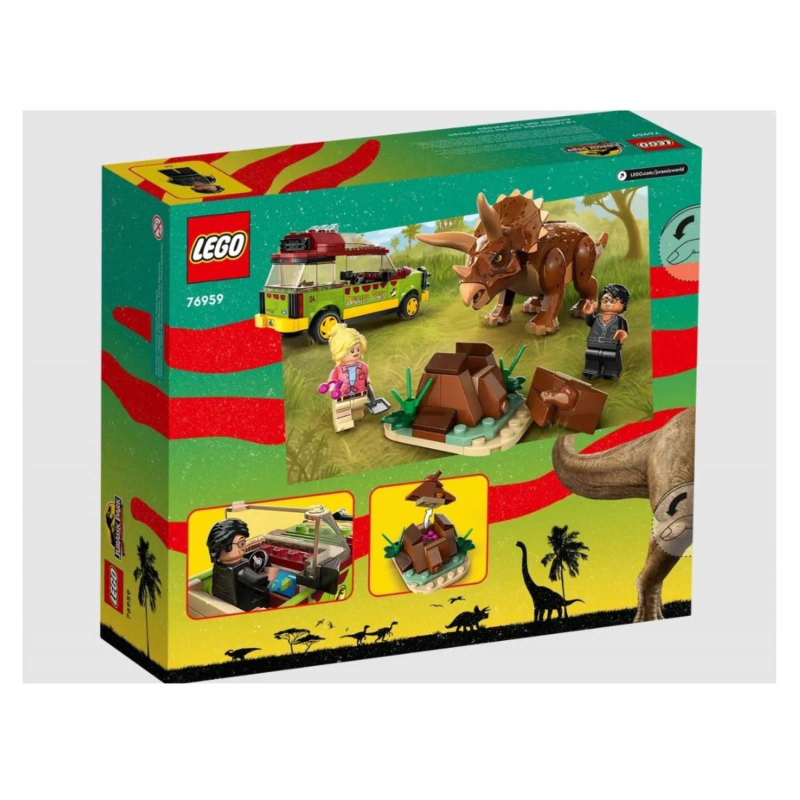 LEGO Jurassic World Analisis Del Triceratops 