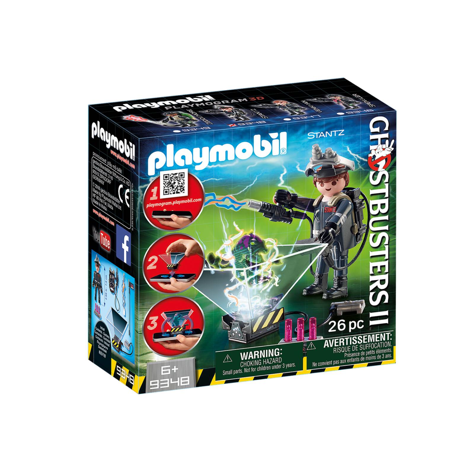 Playmobil Ghostbusters: Cazafantasmas Raymond Stantz 9348 