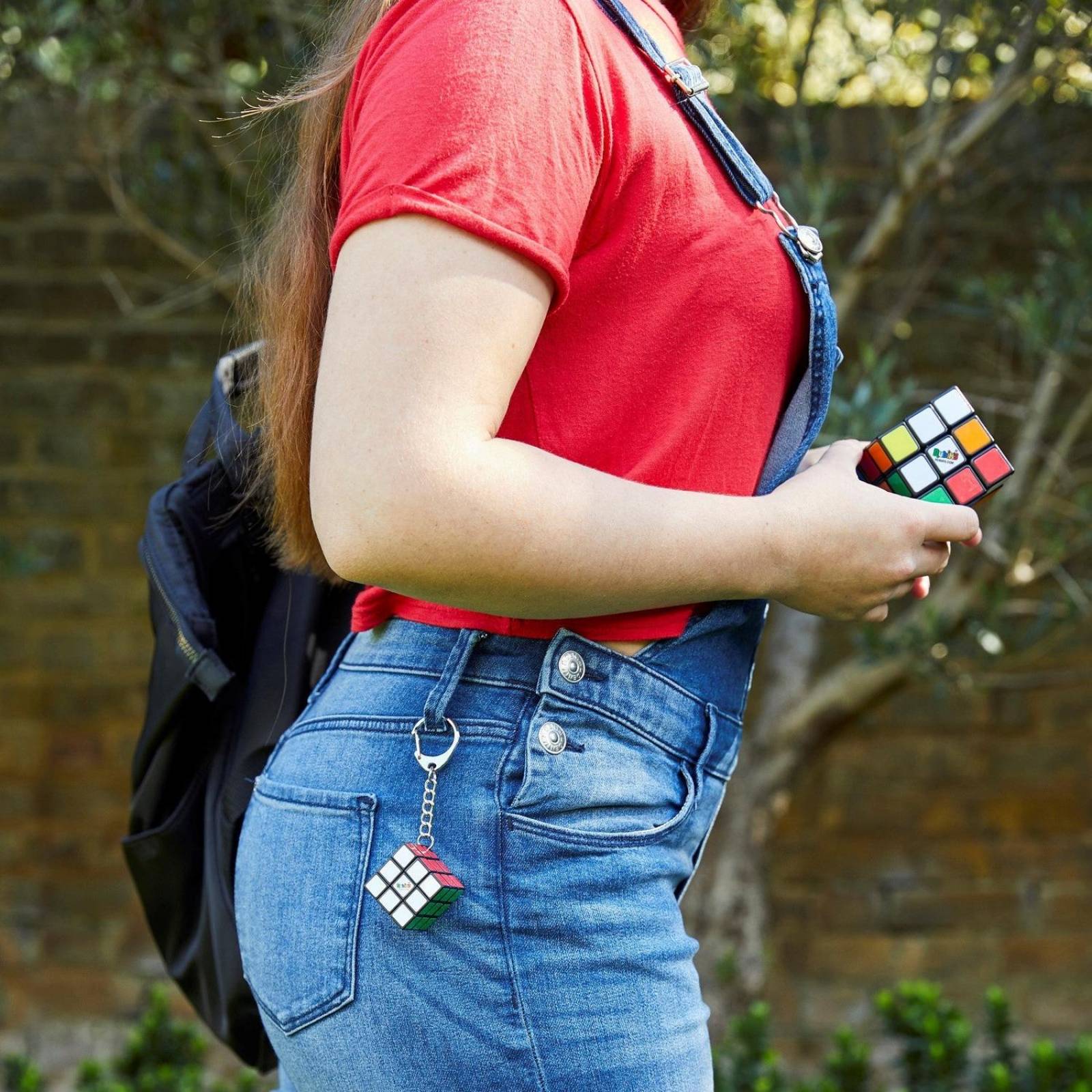 Rubiks: Cubo Rubiks 3X3 Con Llavero 2 Pack 
