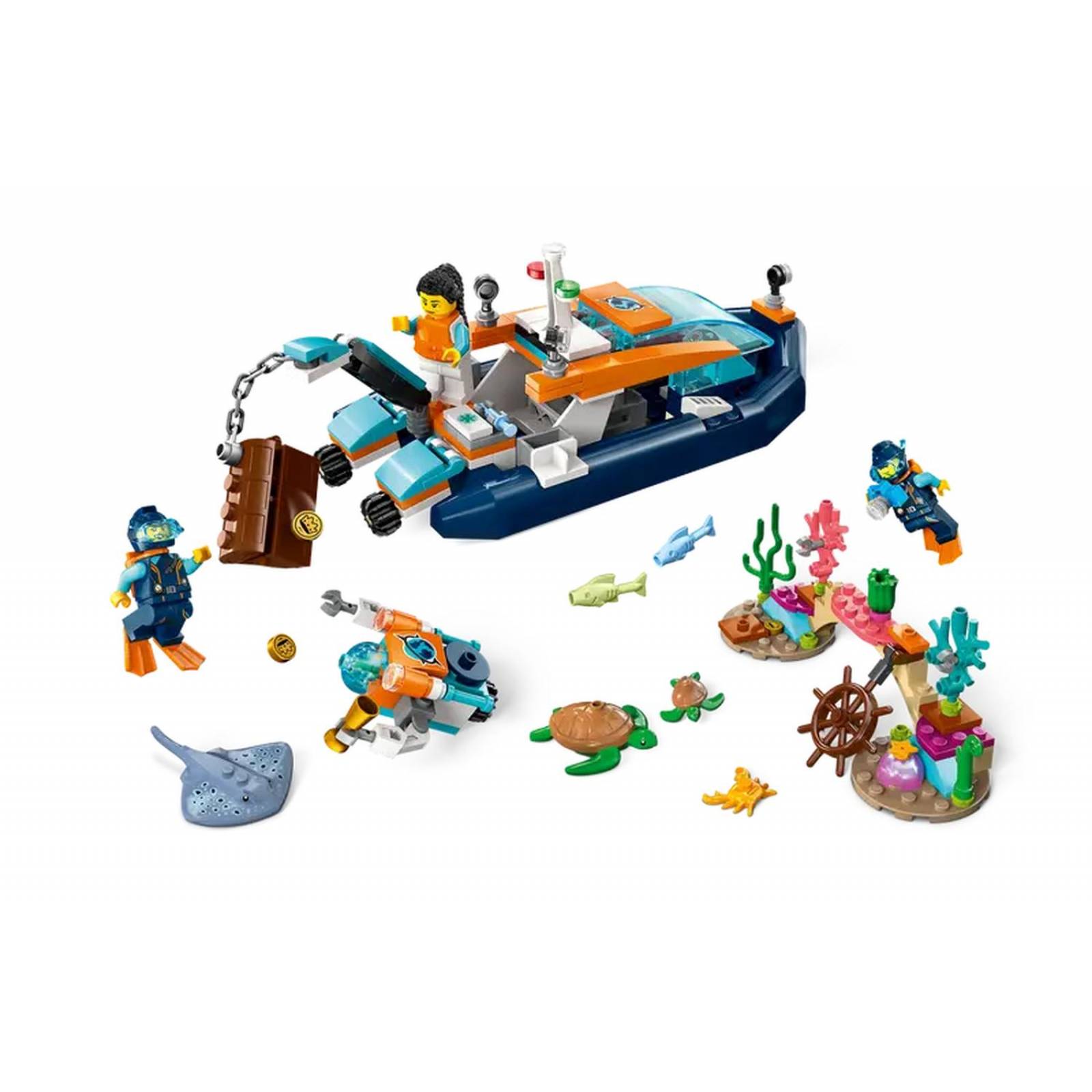 Explorer Lego City Barco De Pesca Juego De Construcción De Barcos - Main Image