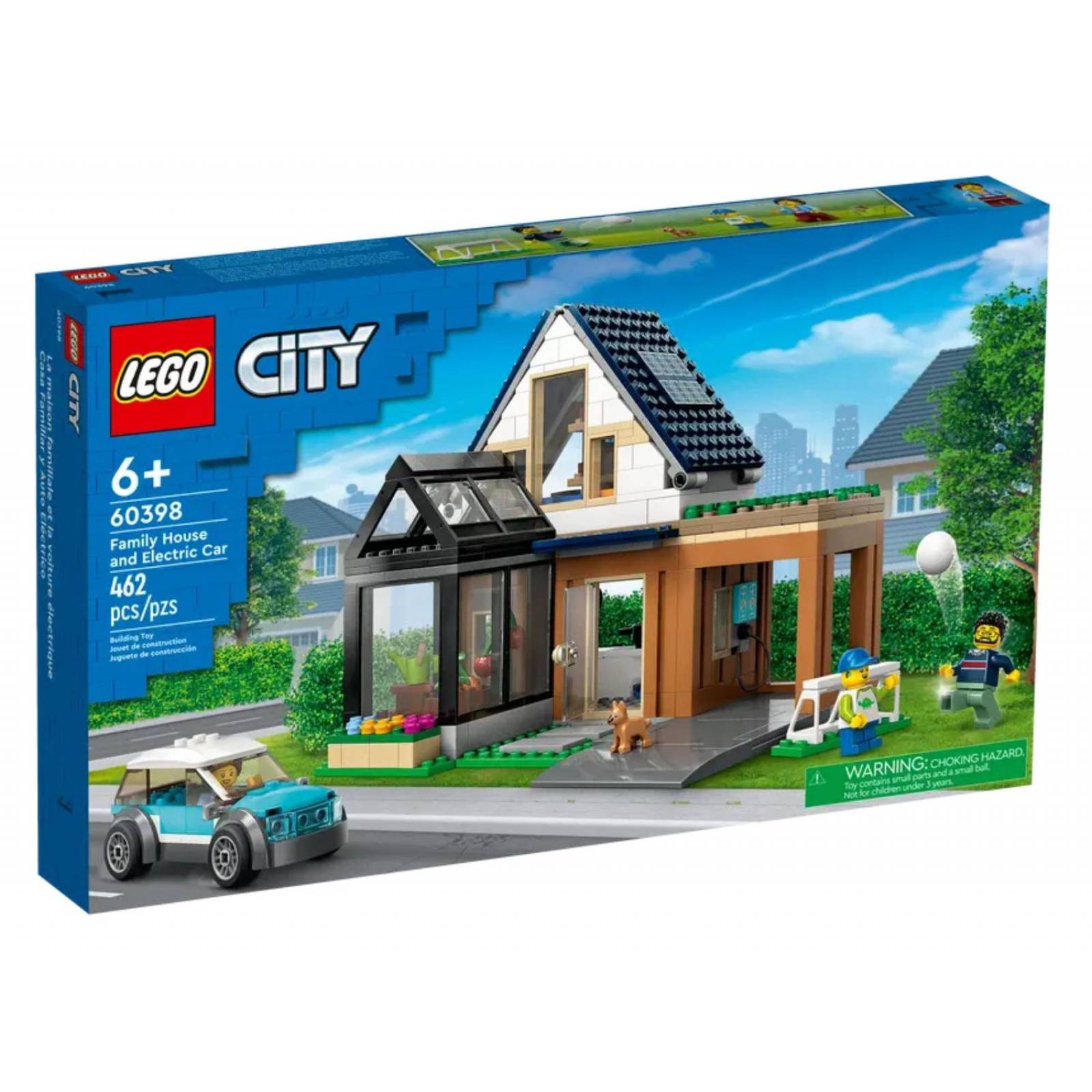 LEGO City Casa Familiar y Coche Electrico 60398 