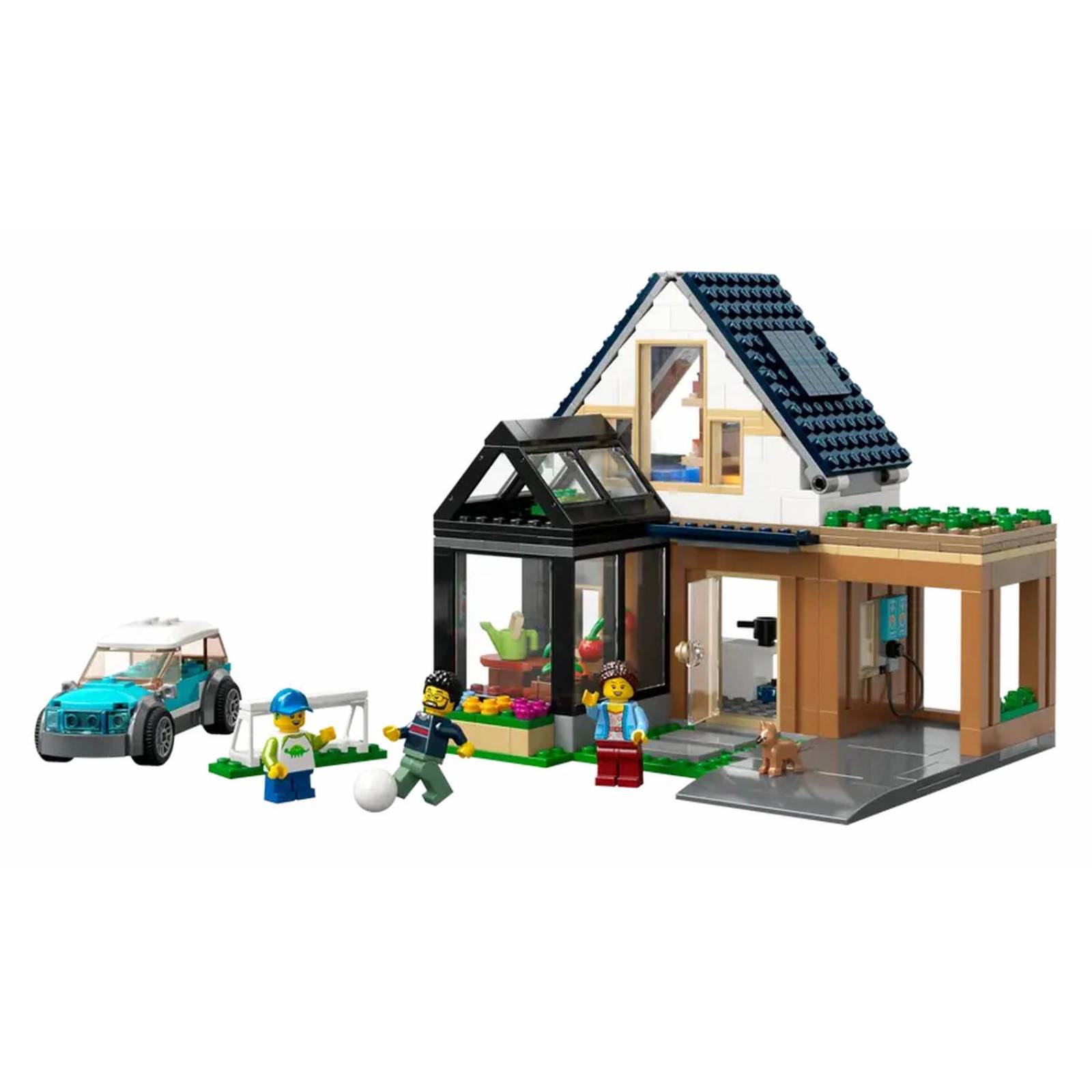 LEGO City Casa Familiar y Coche Electrico 60398 