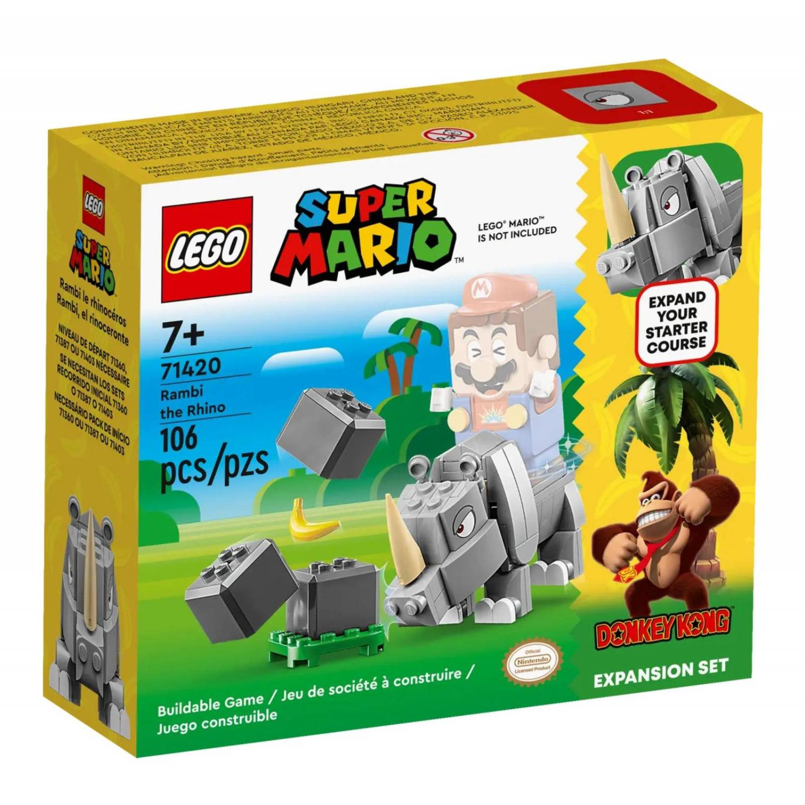 LEGO Super Mario Set de Expansion: Rambi, el rinoceronte 71420 