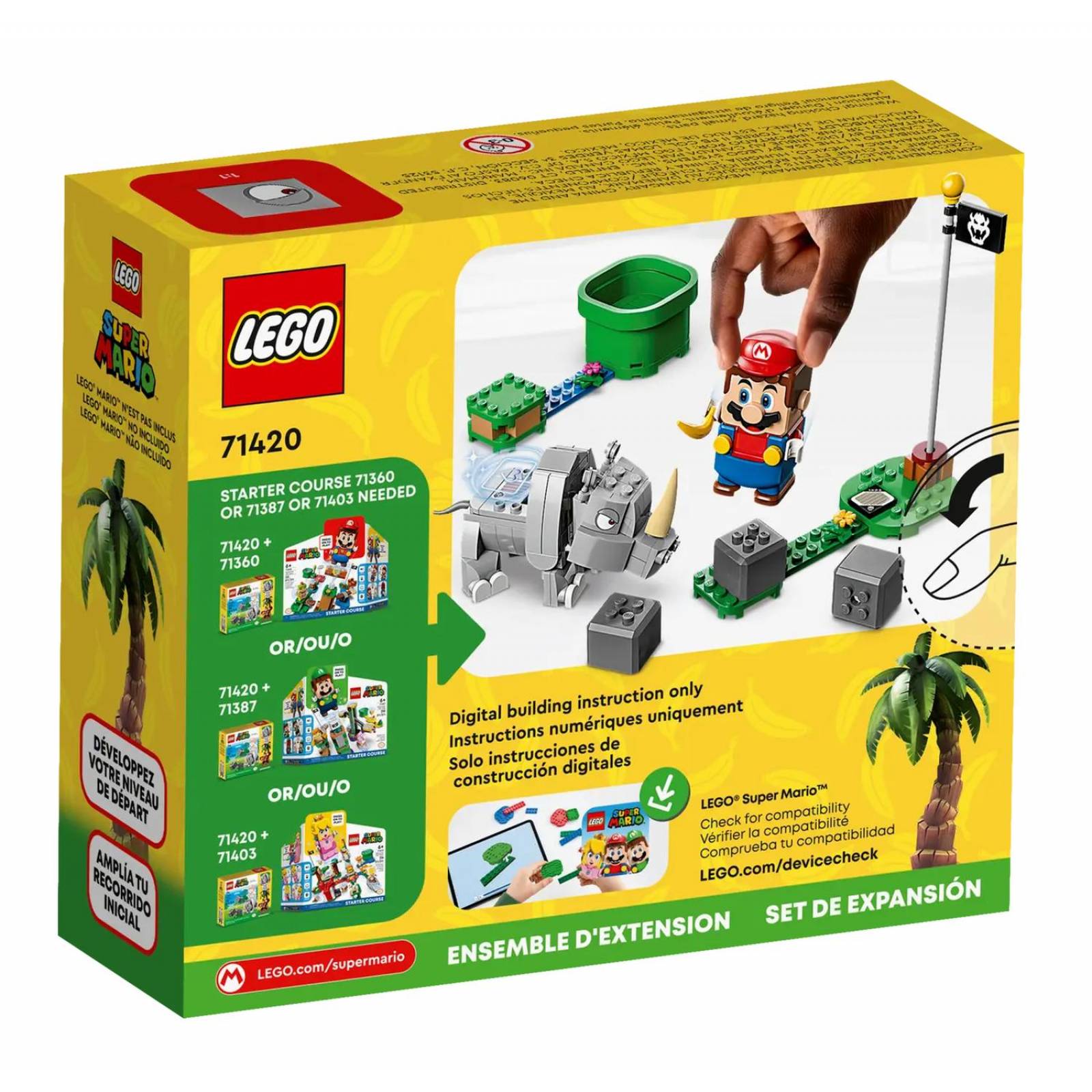 LEGO Super Mario Set de Expansion: Rambi, el rinoceronte 71420 