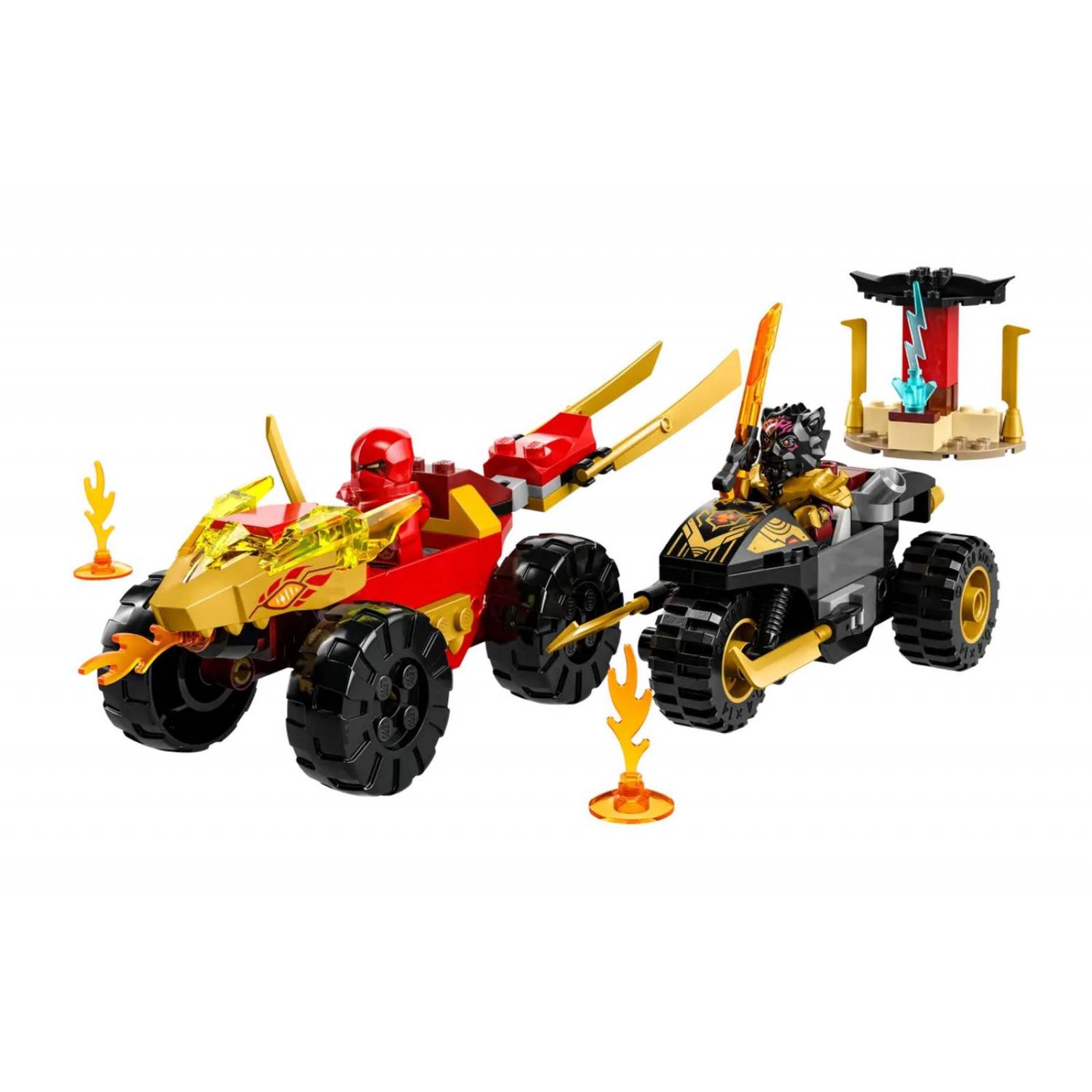 LEGO Ninjago Batalla en Coche y Moto de Kai y Ras 71789 