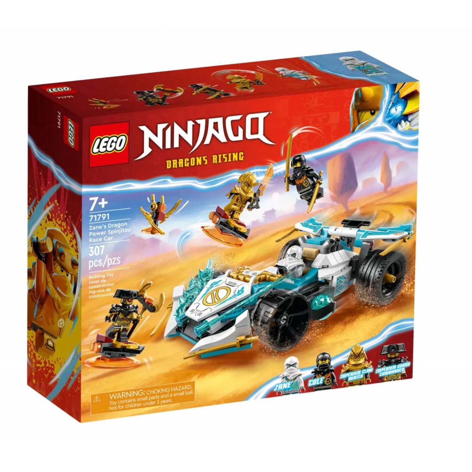 LEGO Ninjago Zane Dragon Power: Deportivo de Competicion Spinjitzu 71791 