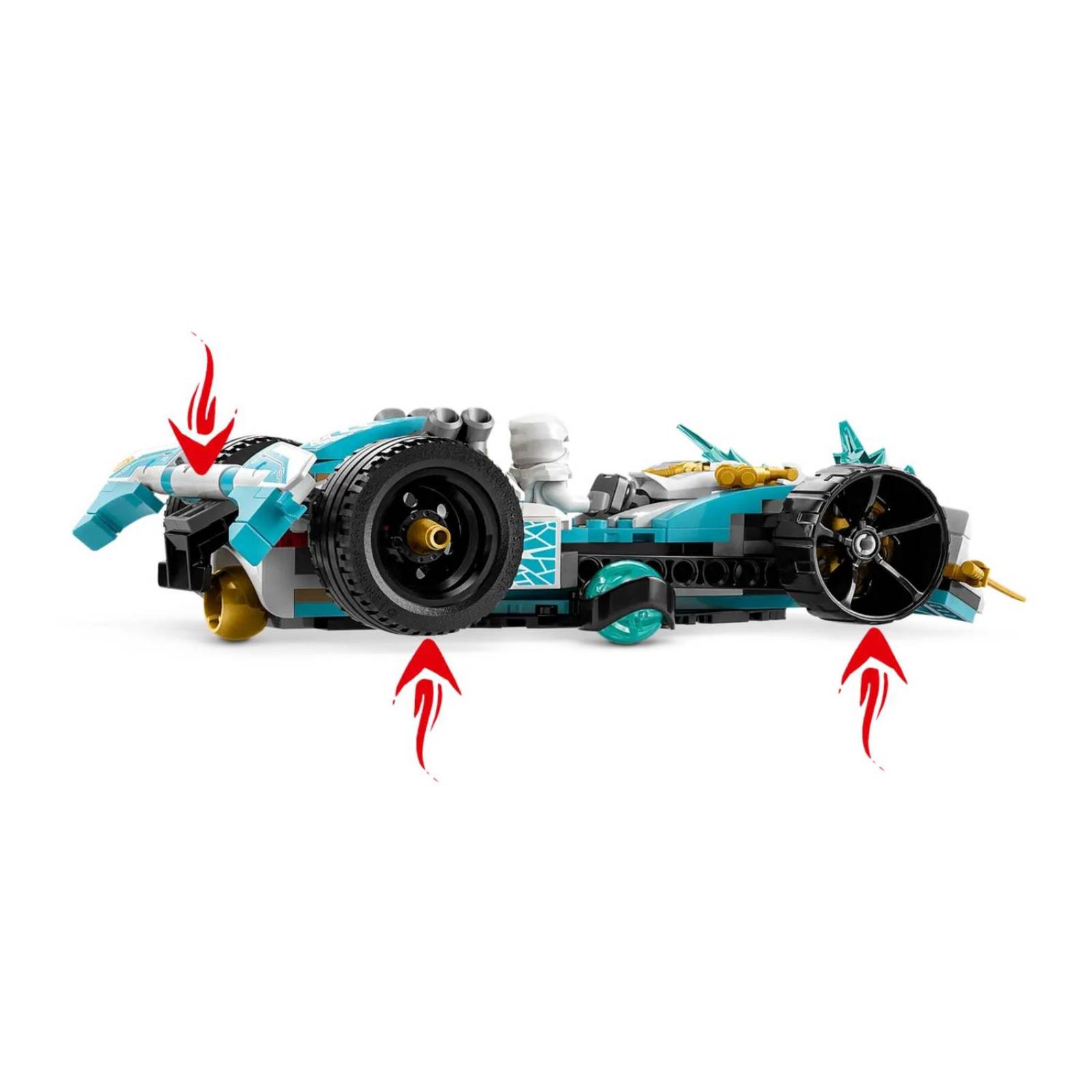 LEGO Ninjago Zane Dragon Power: Deportivo de Competicion Spinjitzu 71791 