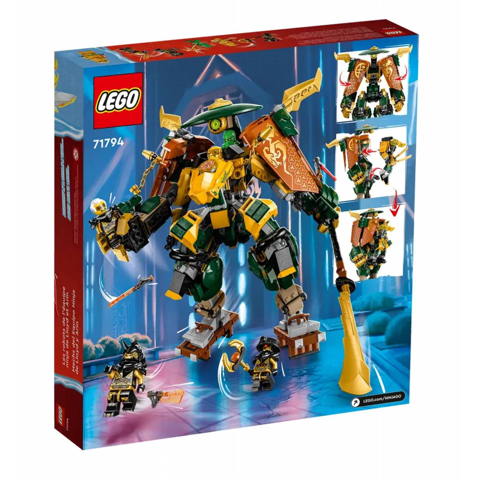 LEGO Ninjago Mecas del Equipo Ninja de Lloyd y Arin 71794 