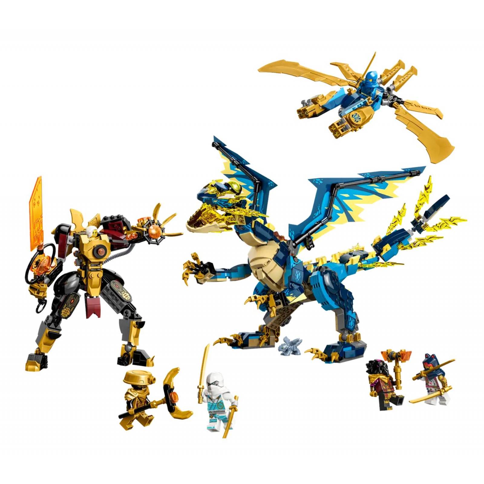 LEGO Ninjago Dragon Elemental vs Meca de la Emperatriz 71796 