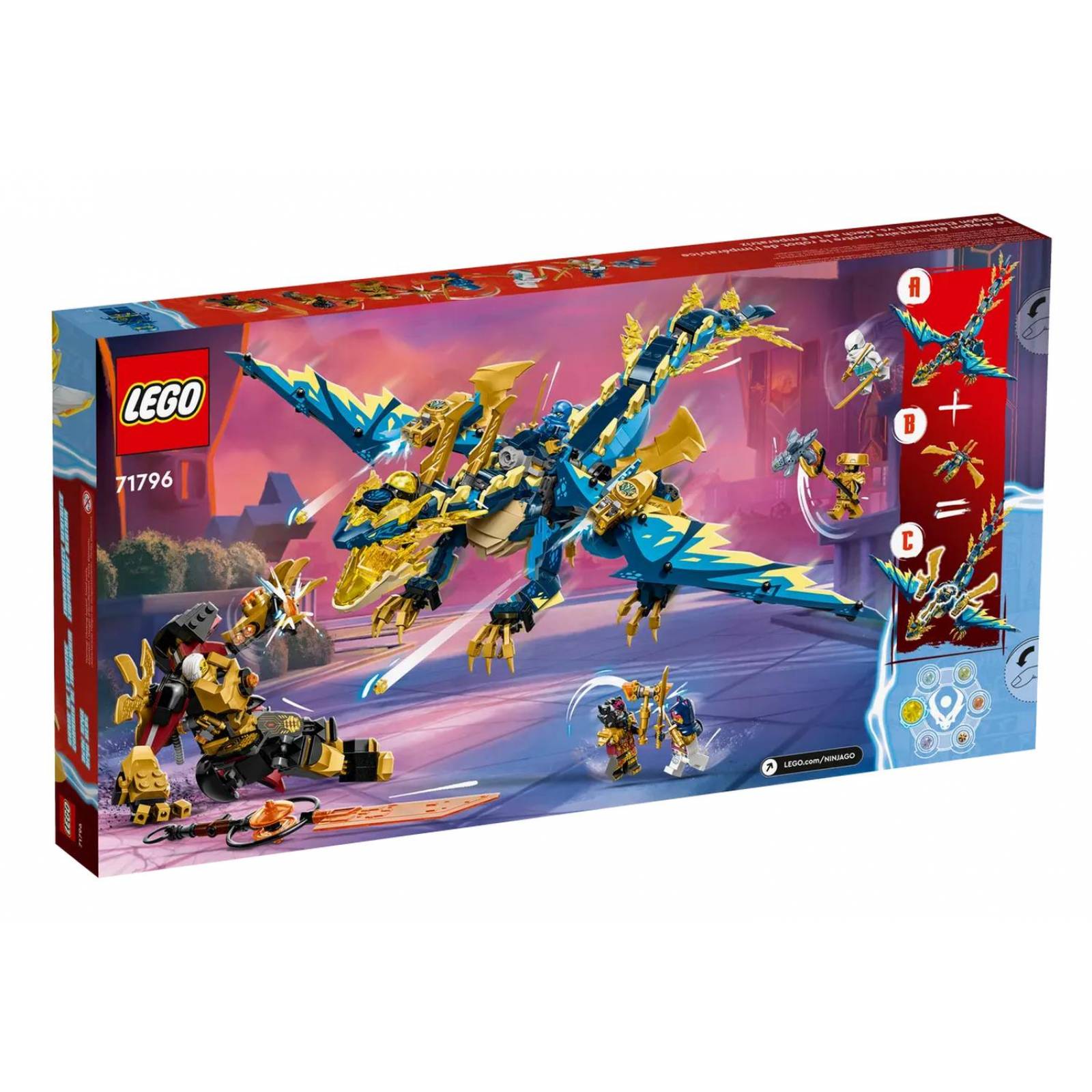 LEGO Ninjago Dragon Elemental vs Meca de la Emperatriz 71796 