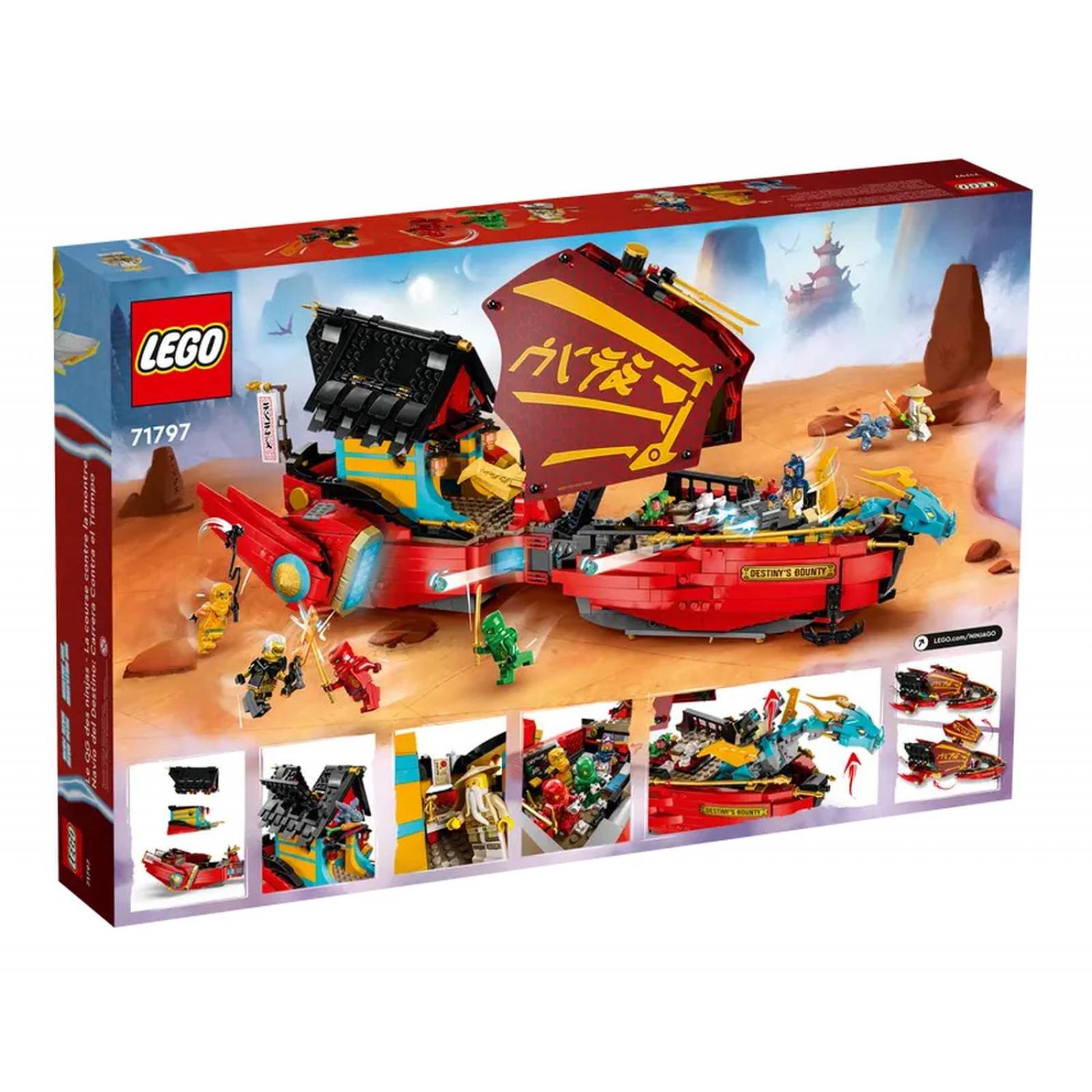 LEGO Ninjago Barco de Asalto Ninja: Carrera Contra el Tiempo 71797 