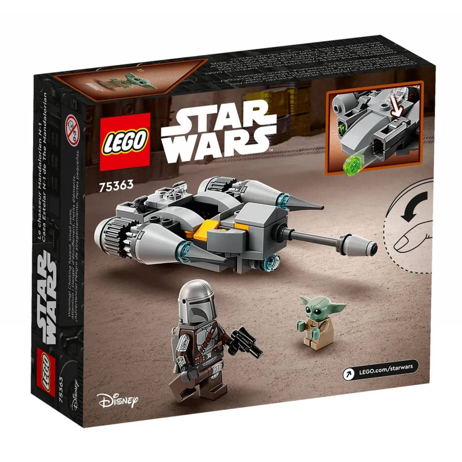 LEGO Star Wars The Mandalorian: Microfighter Caza Estelar N-1 de Mando 75363 