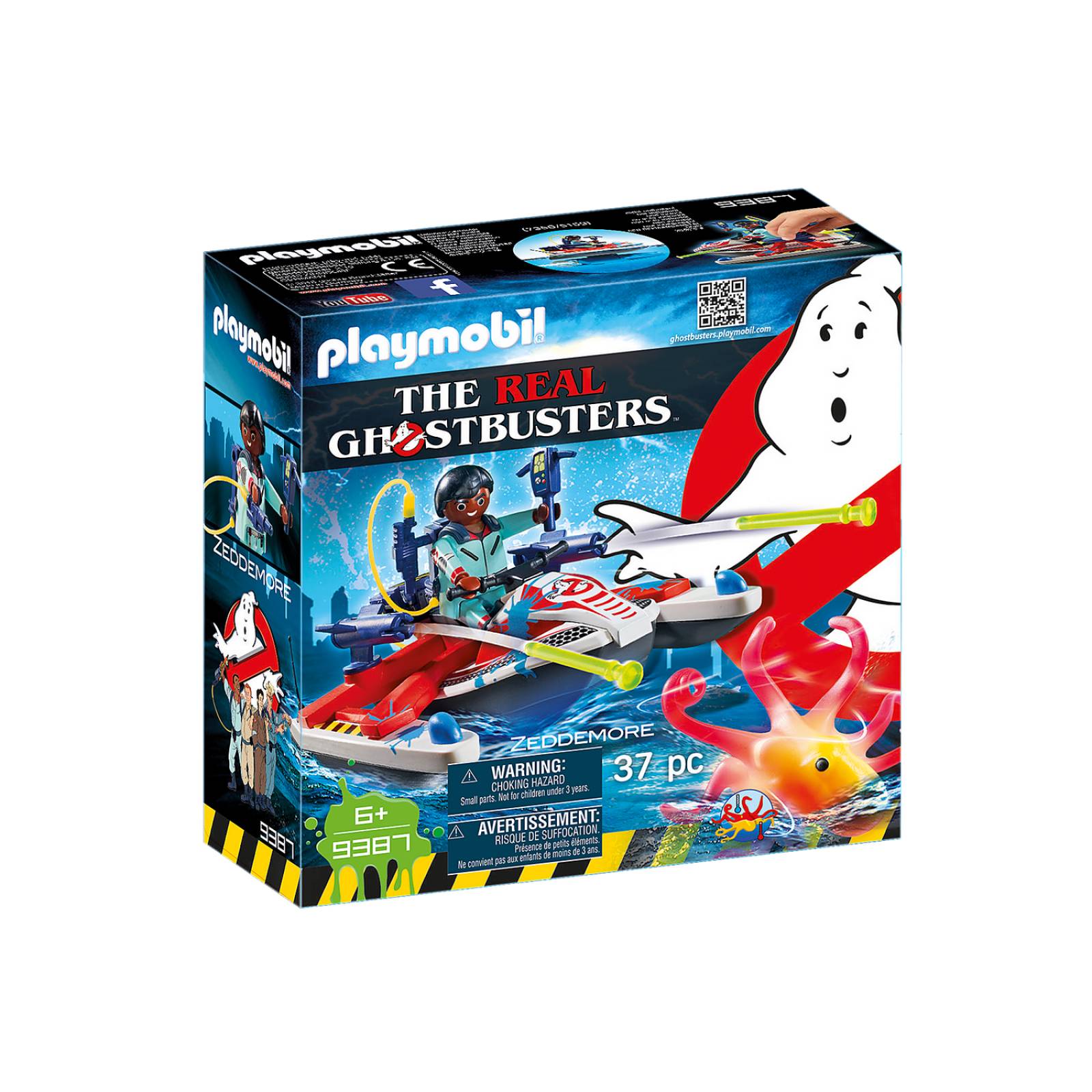 Playmobil Ghostbusters: Zeddemore Con Moto De Agua 9387
