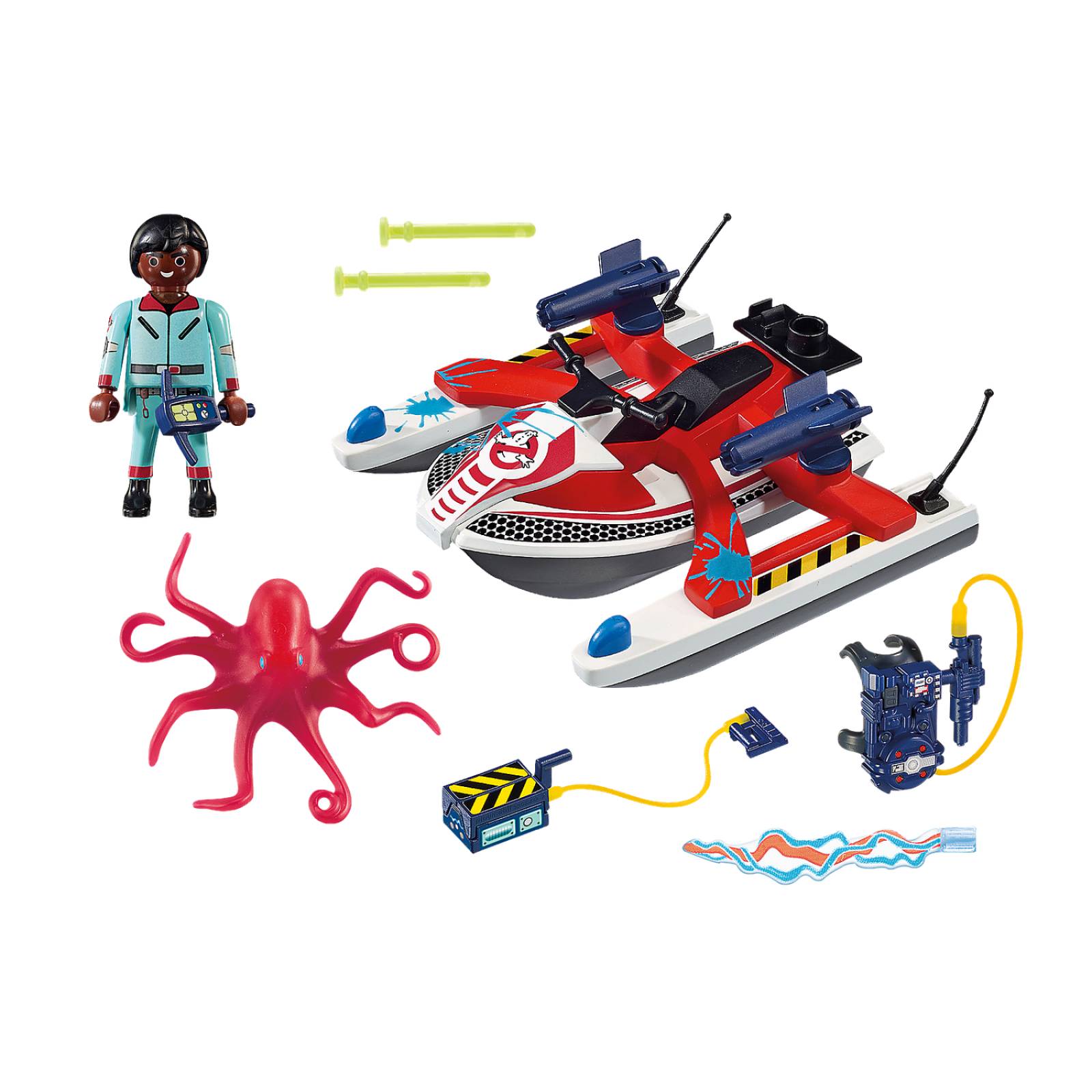 Playmobil Ghostbusters: Zeddemore Con Moto De Agua 9387
